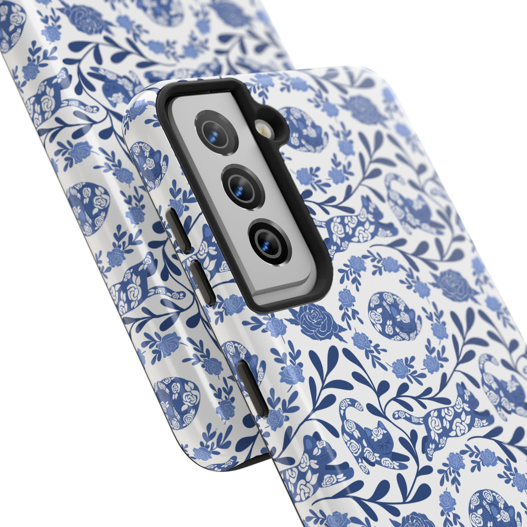 Kitty Fine China Tough Phone Case (iPhone, Samsung) Not MagSafe!