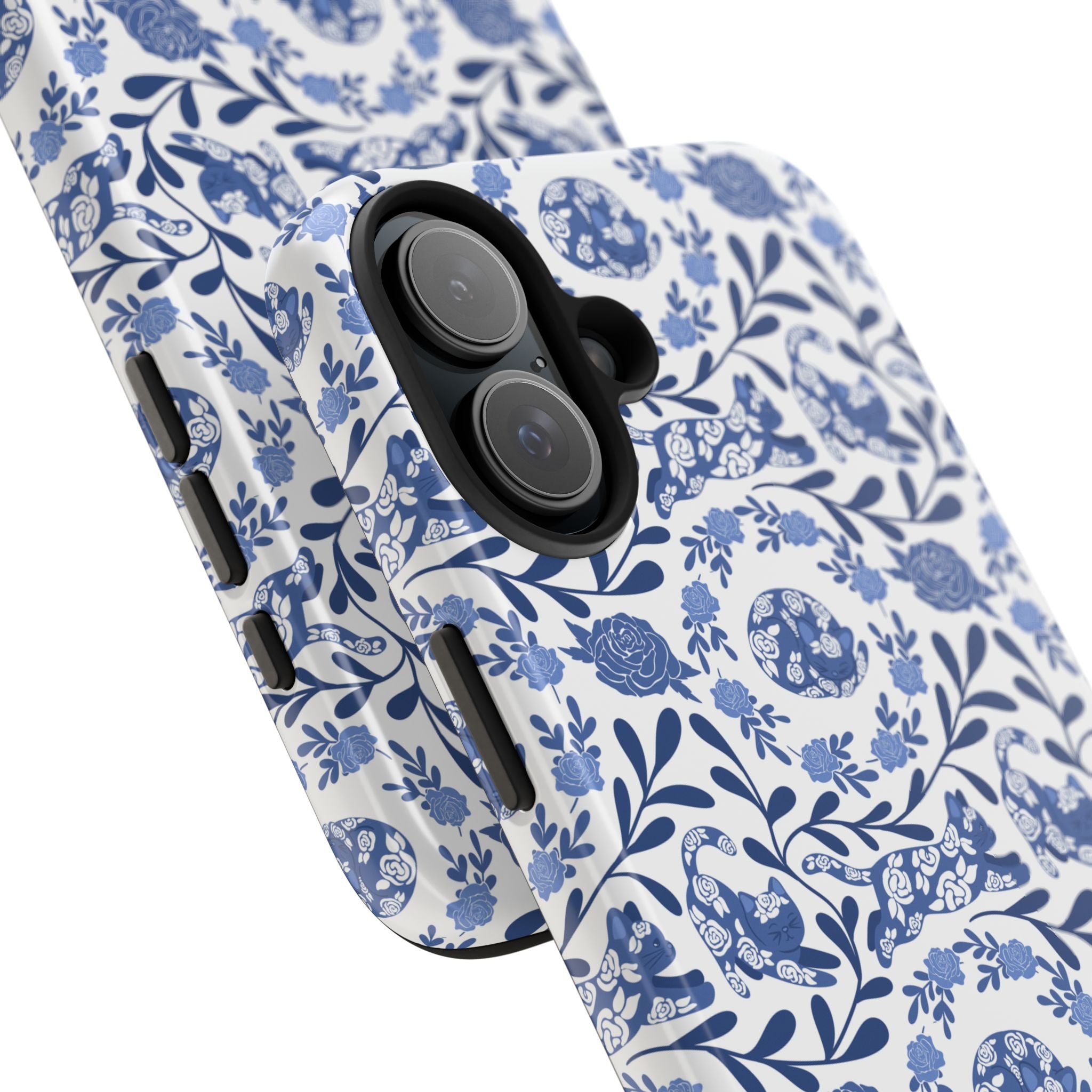 Kitty Fine China Tough Phone Case (iPhone, Samsung) Not MagSafe!