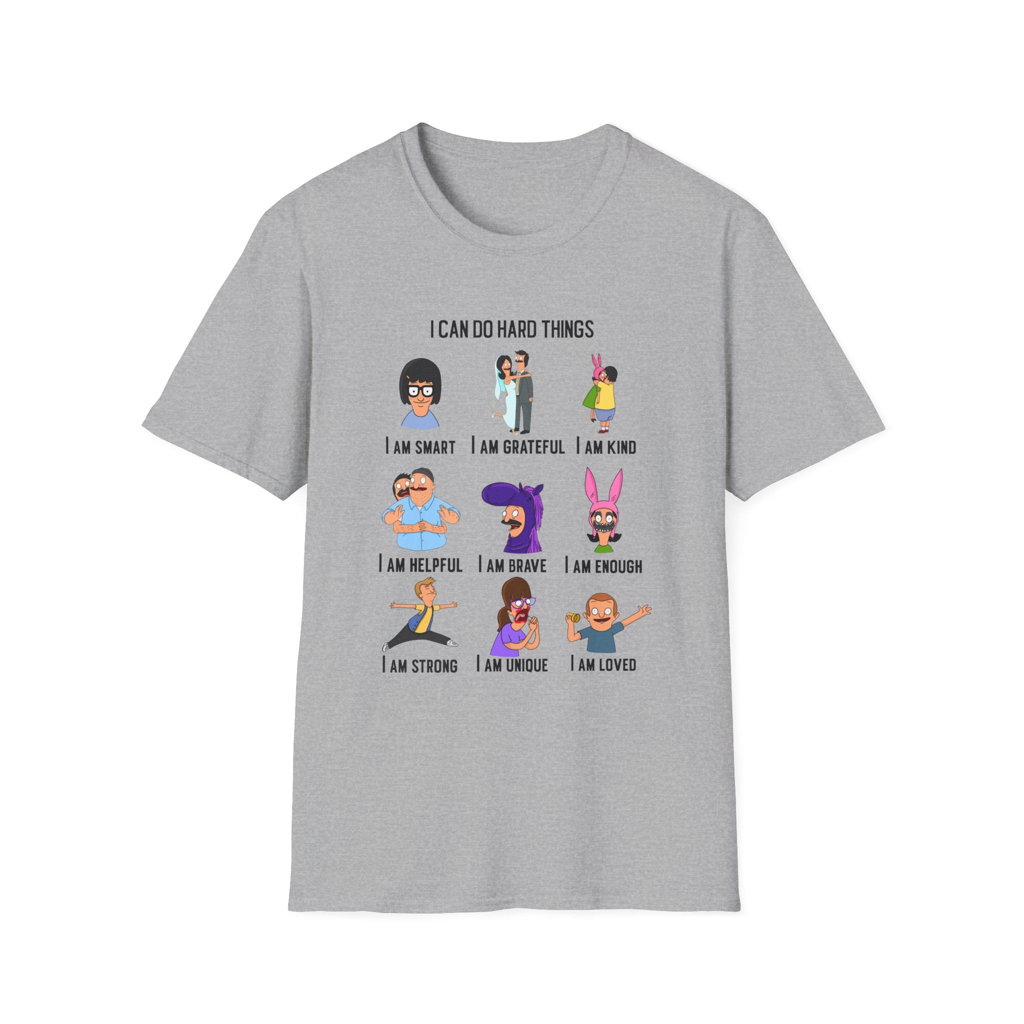 Bob's Burgers Inspired I Can Do Hard Things Unisex Softstyle T-Shirt