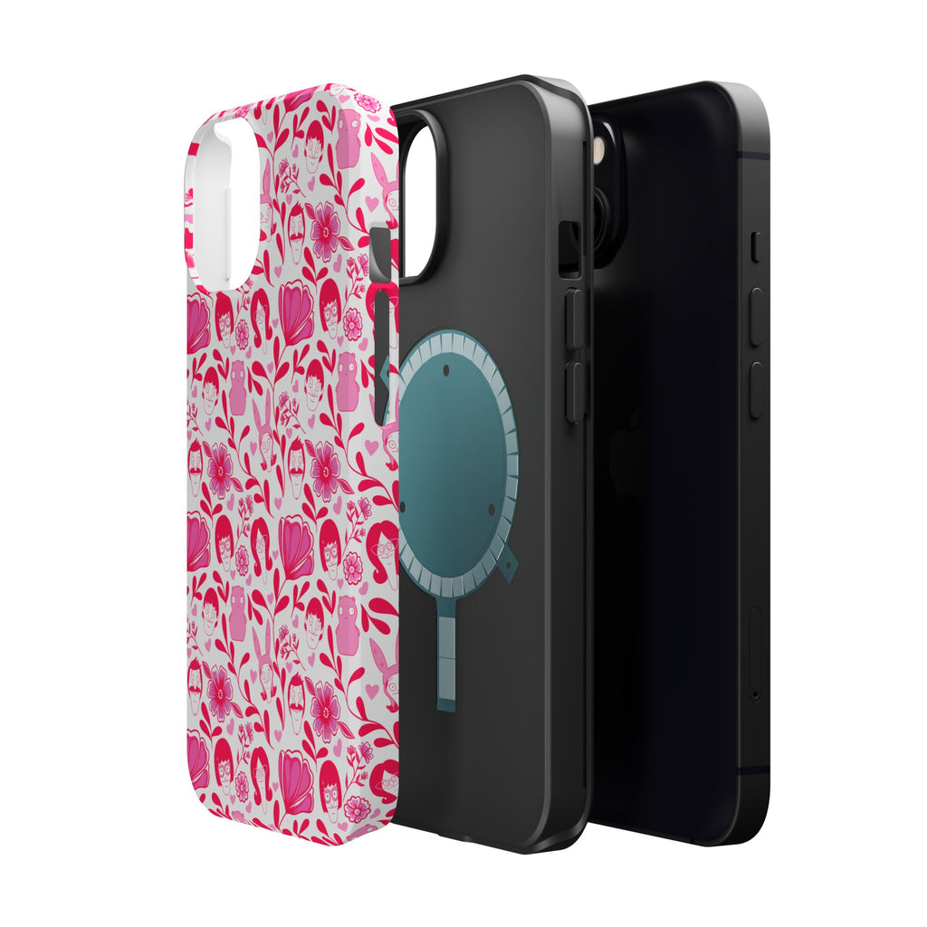 Belcher's Fine China iPhone Case V1 Pink – Magnetic Impact-Resistant