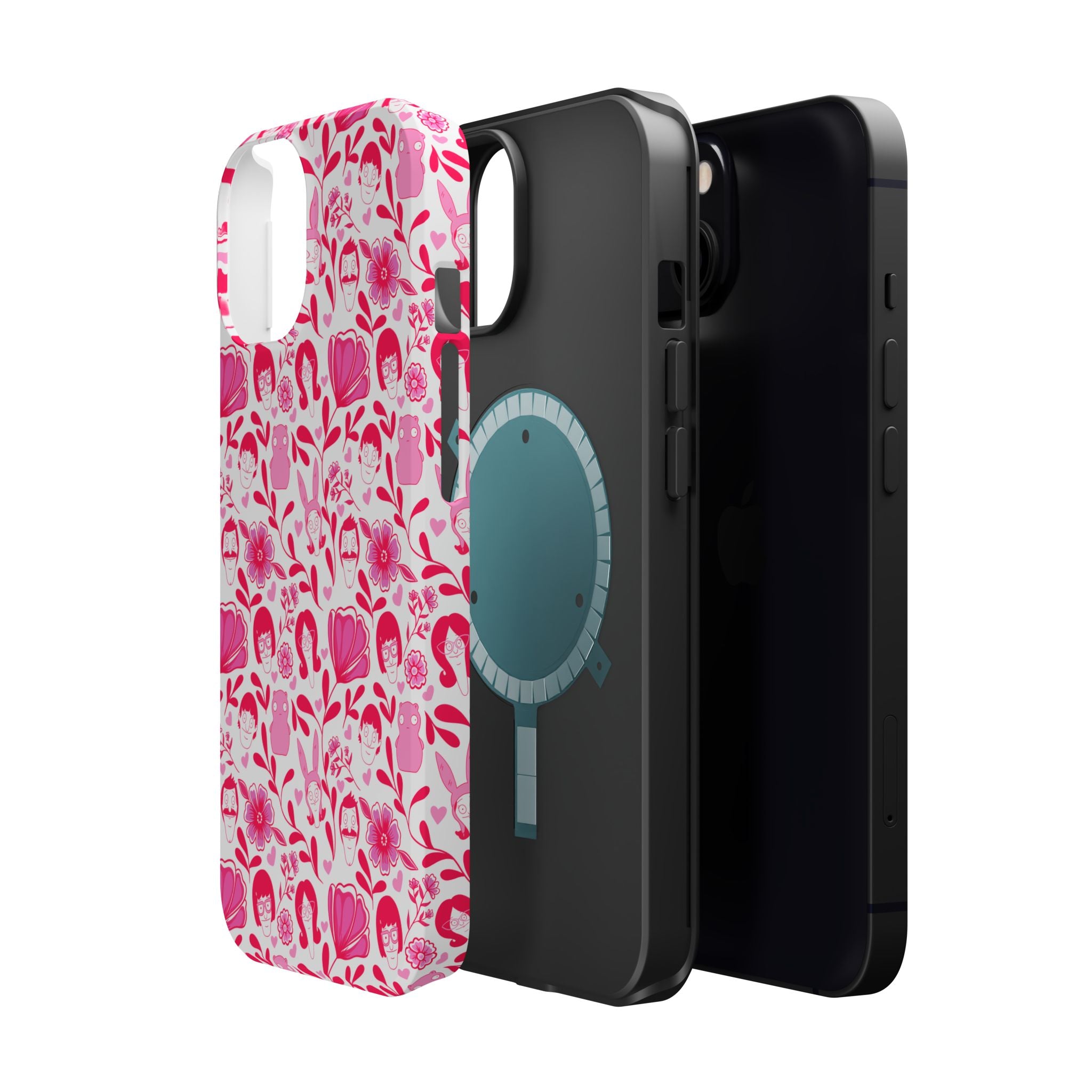 Belcher's Fine China iPhone Case V1 Pink – Magnetic Impact-Resistant