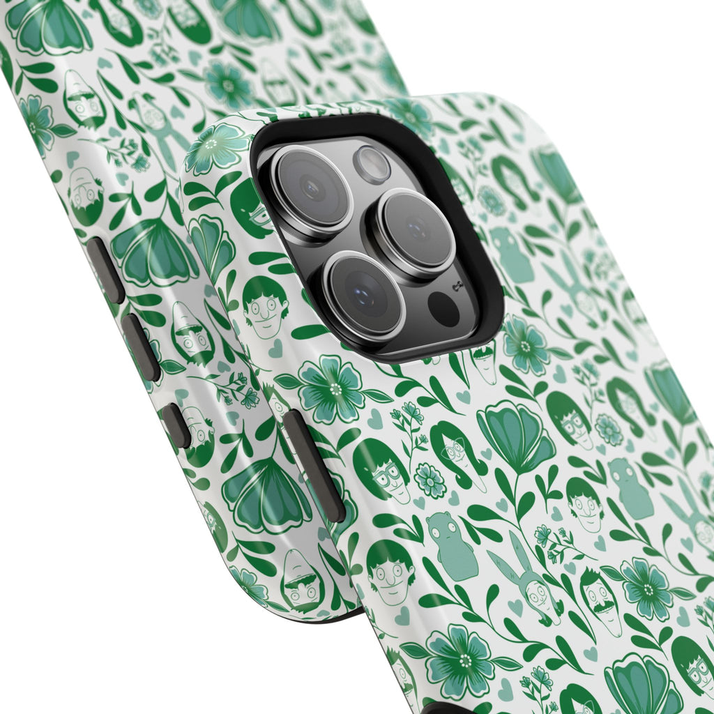 Belcher's Fine China iPhone Case V1 Green – Magnetic Impact-Resistant