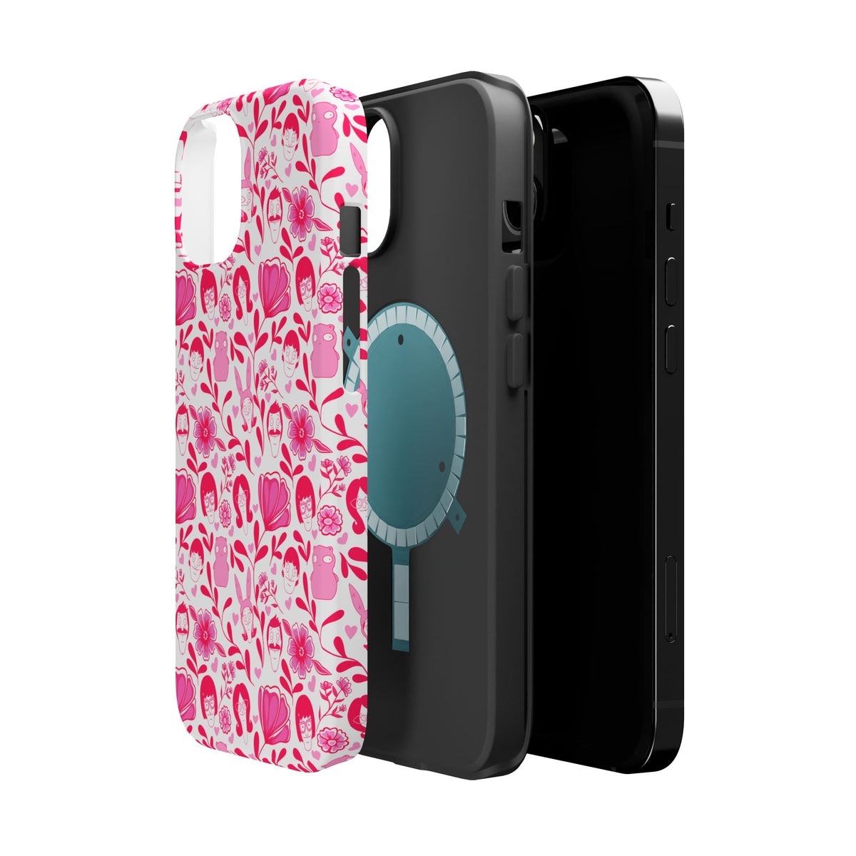 Belcher's Fine China iPhone Case V1 Pink – Magnetic Impact-Resistant