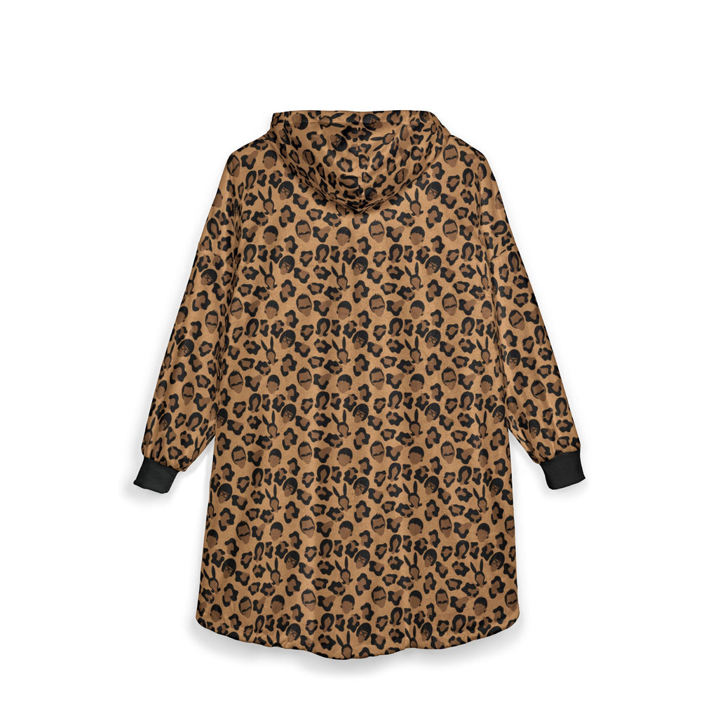Belchers Leopard Print Hooded Blanket