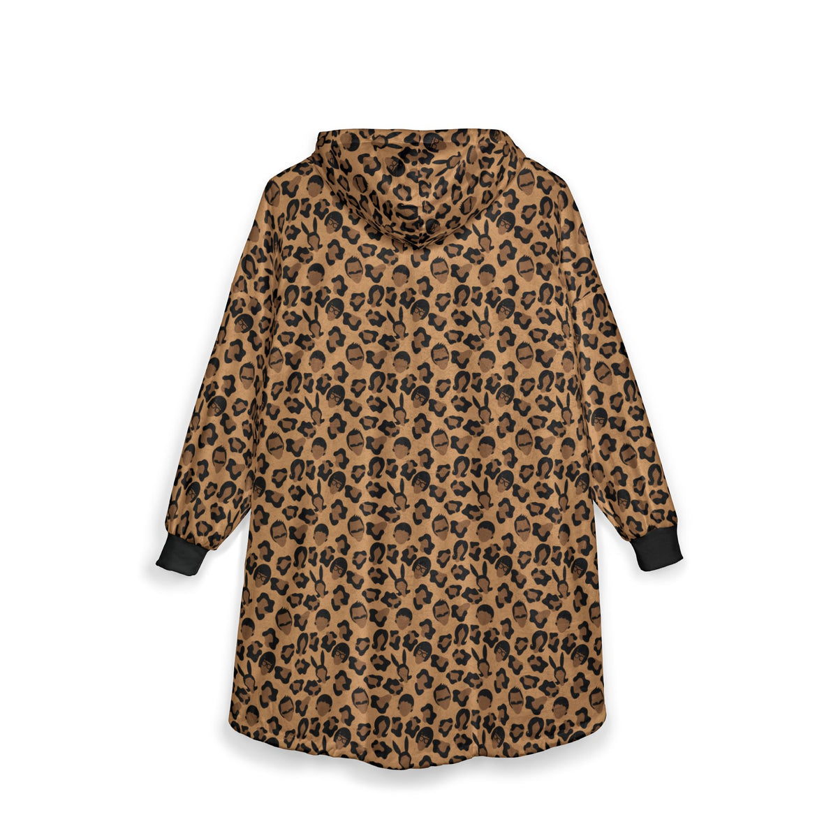 Belchers Leopard Print Hooded Blanket