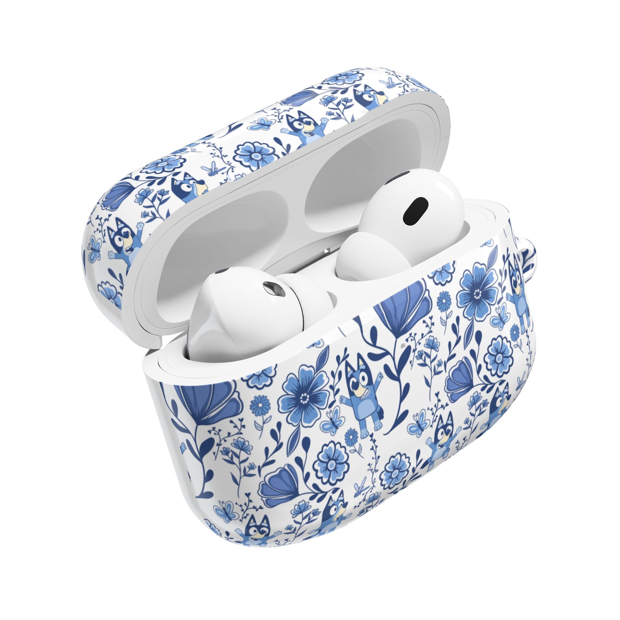 Blue Heeler Dog Charming Floral AirPod Case