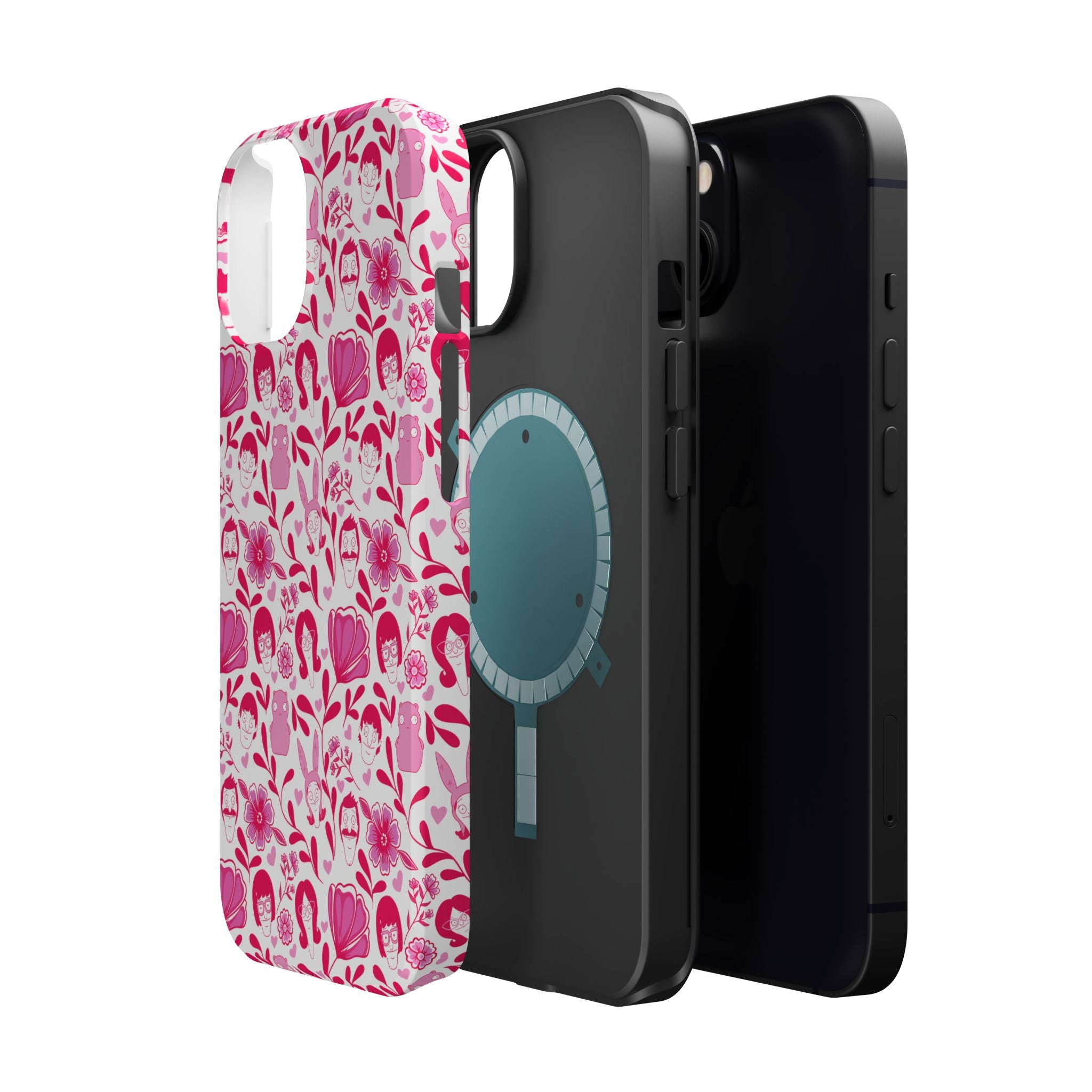 Belcher's Fine China iPhone Case V1 Pink – Magnetic Impact-Resistant