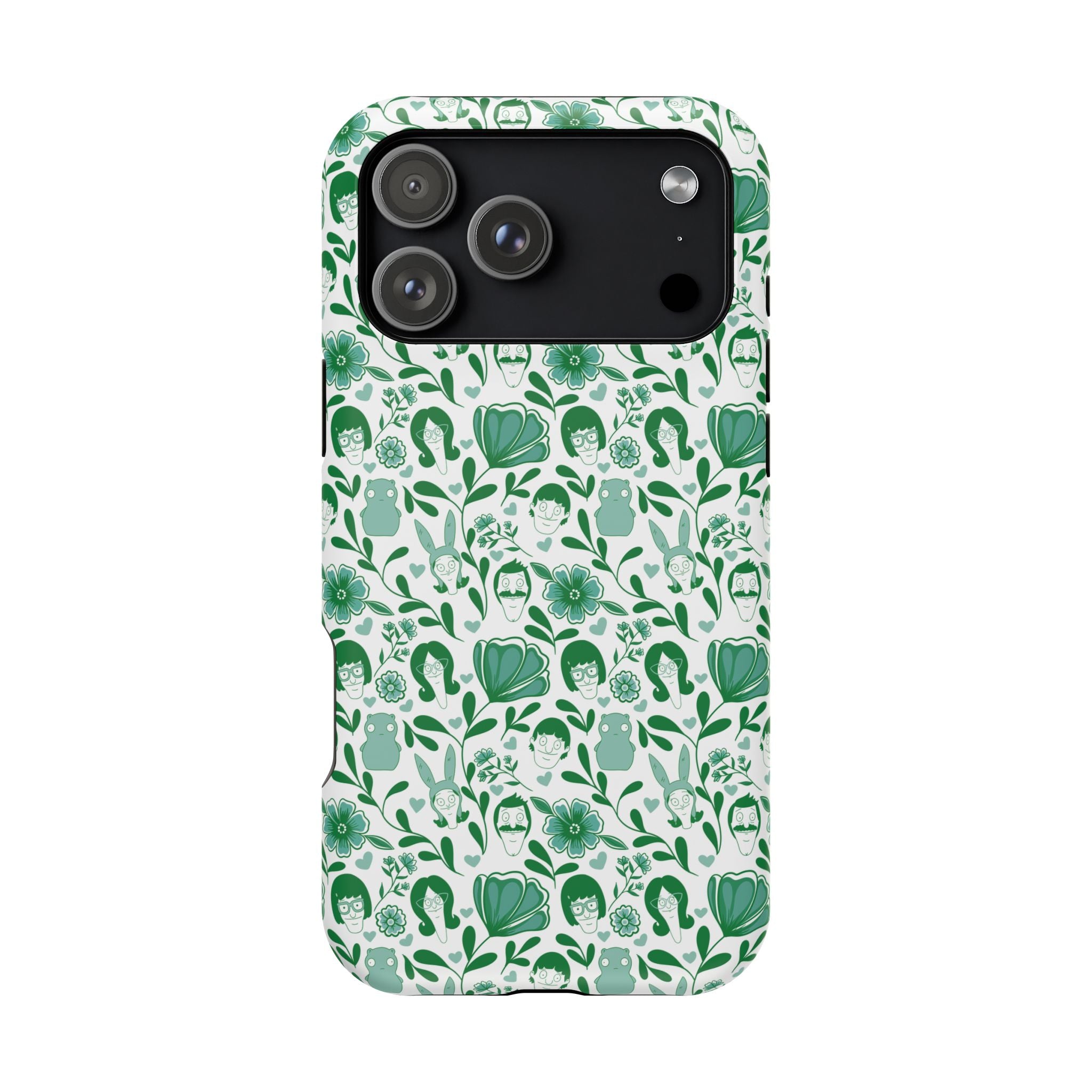 Belcher's Fine China iPhone Case V1 Green – Magnetic Impact-Resistant