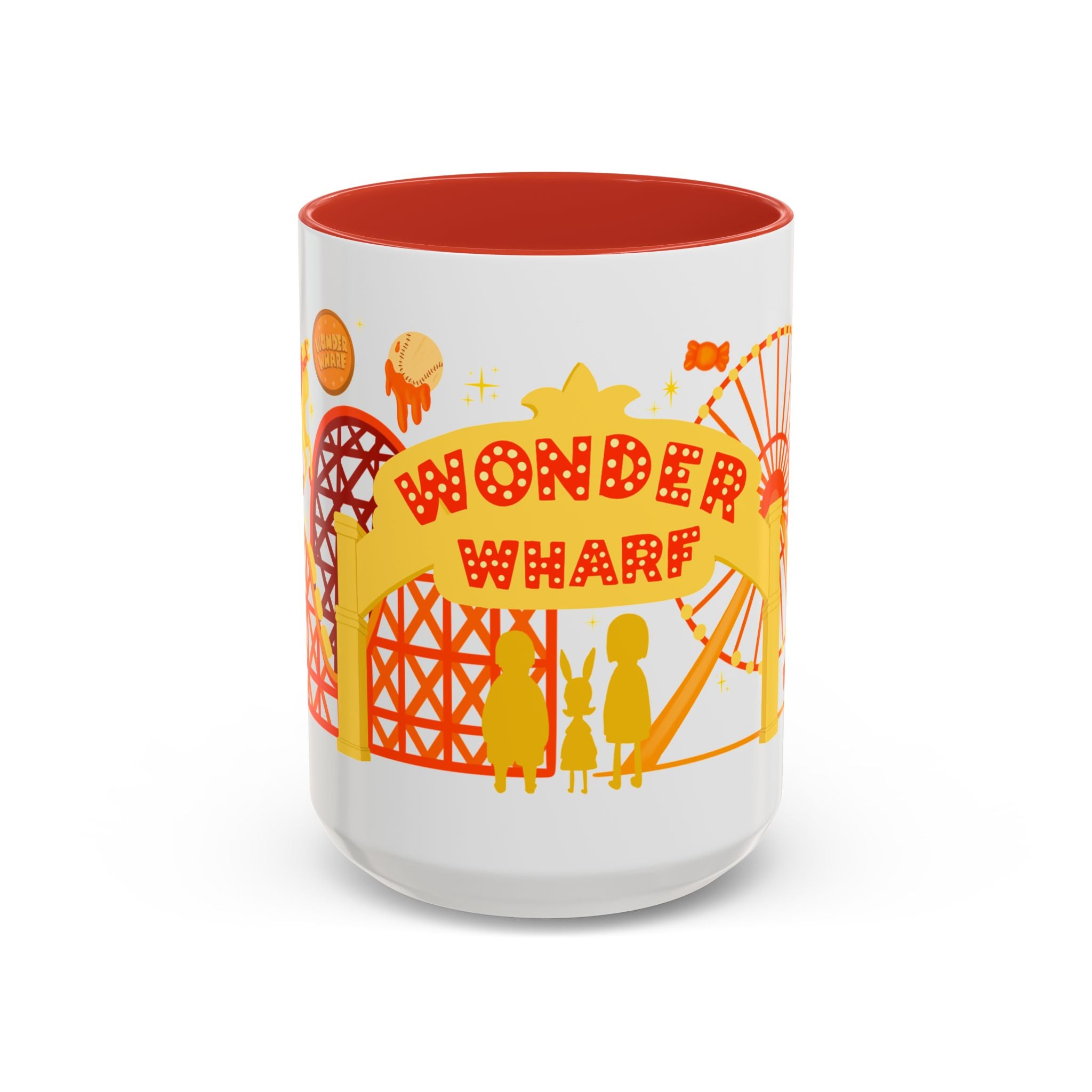Wonder Wharf Accent Coffee Mug (11, 15oz) (RED VERSION)