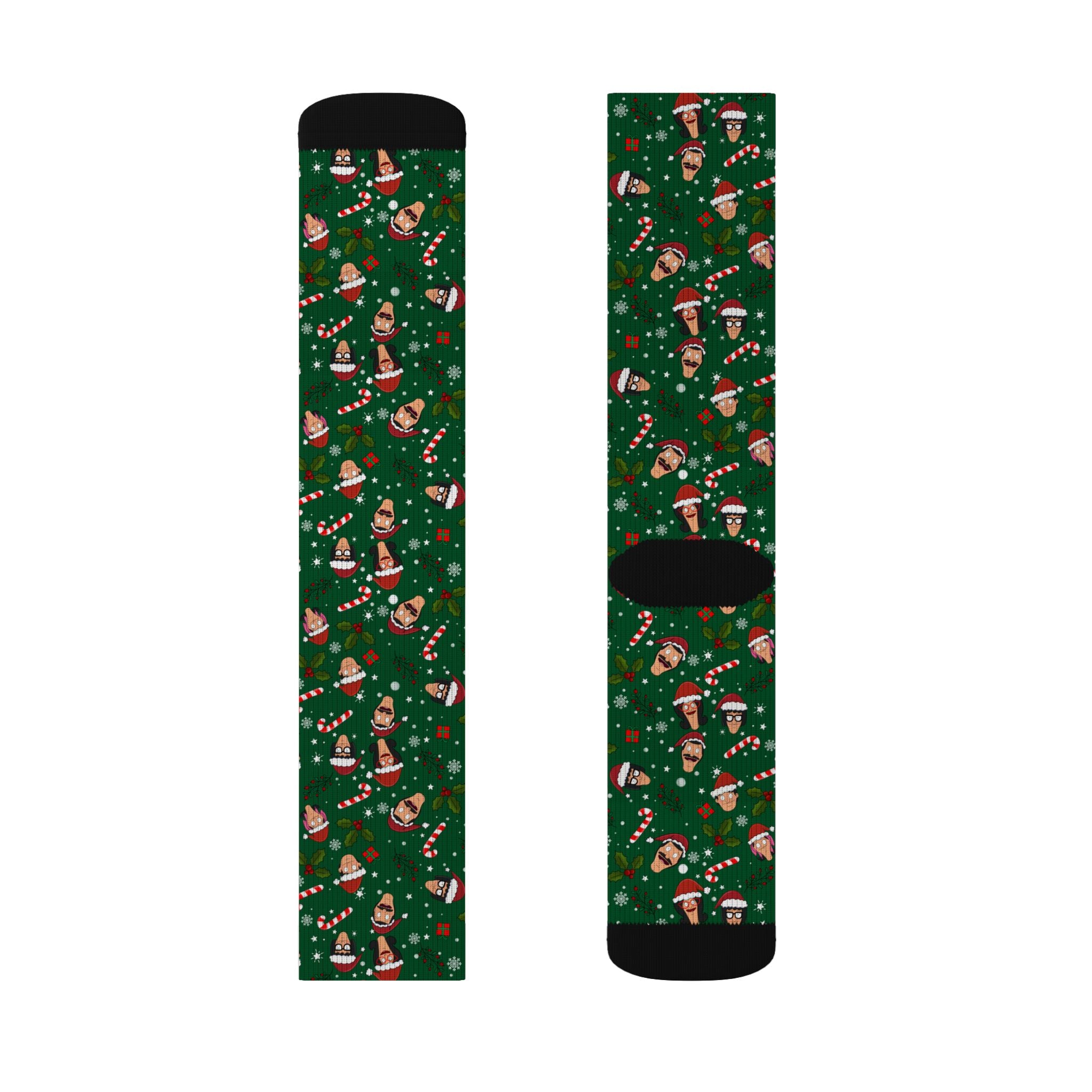 A Very Belcher Christmas Socks (Green)
