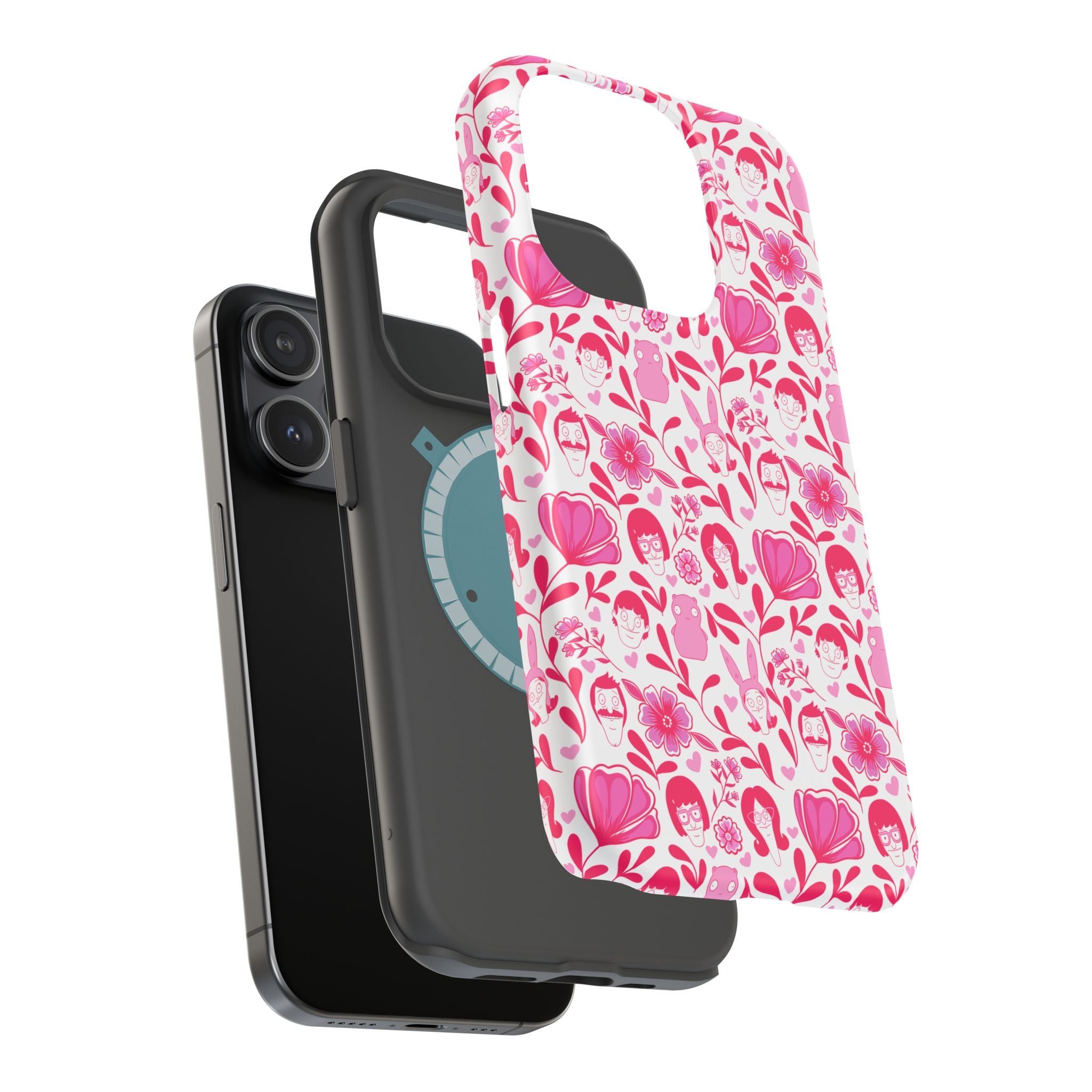 Belcher's Fine China iPhone Case V1 Pink – Magnetic Impact-Resistant