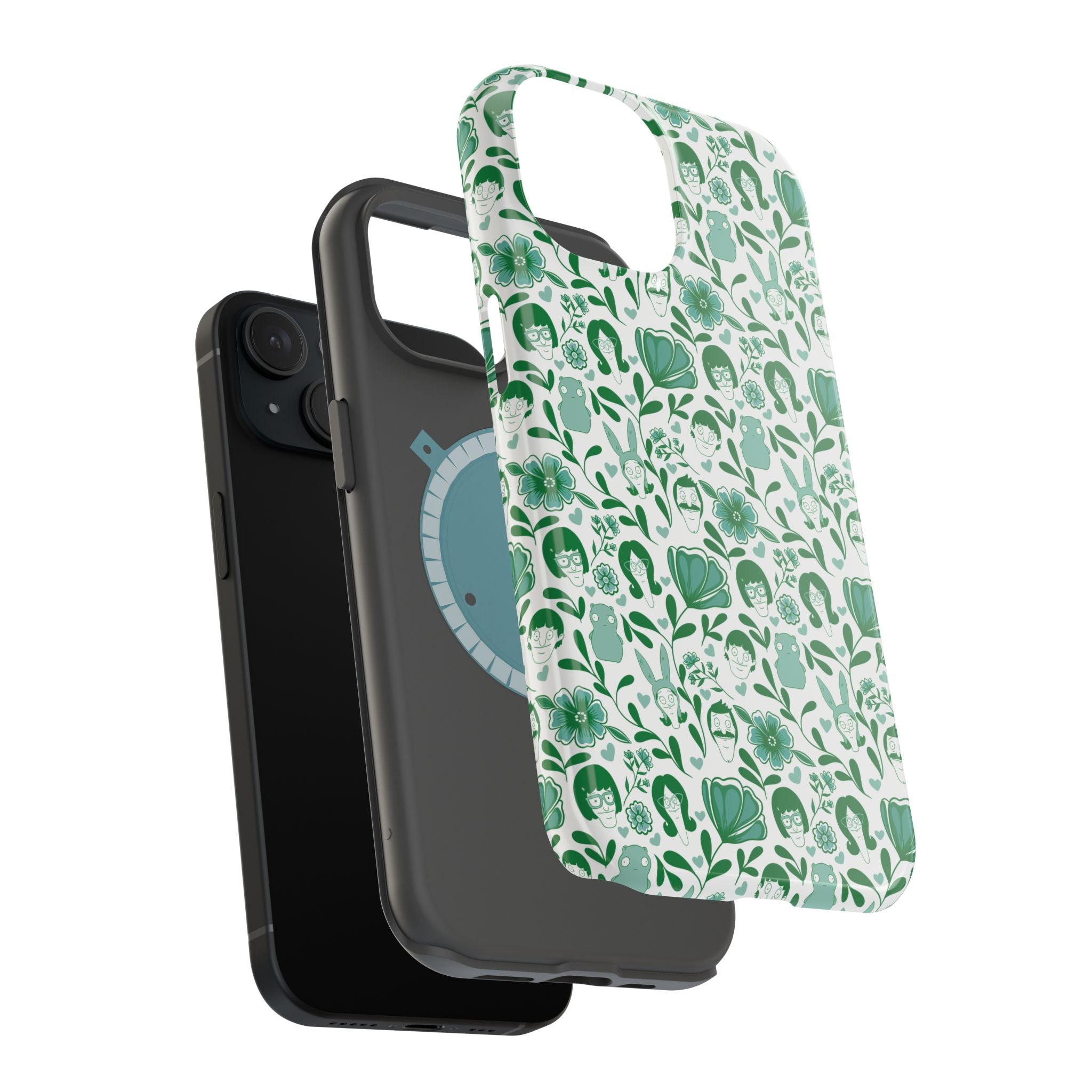 Belcher's Fine China iPhone Case V1 Green – Magnetic Impact-Resistant
