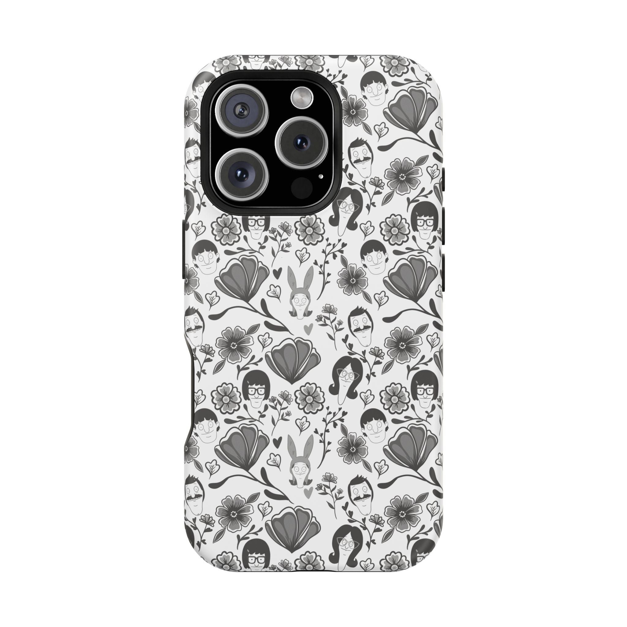 Belcher's Fine China iPhone Case V1 Monochrome – Magnetic Impact-Resistant