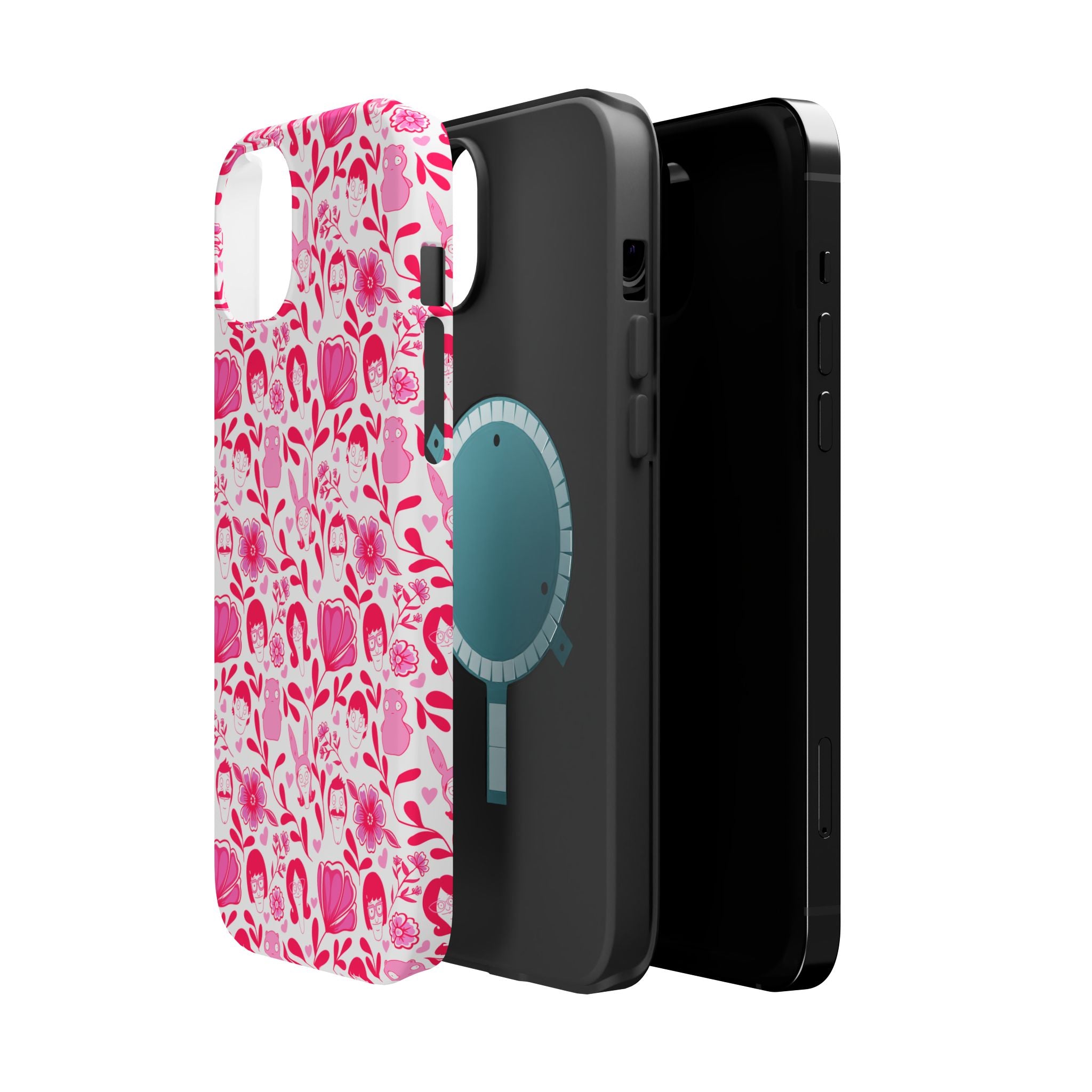 Belcher's Fine China iPhone Case V1 Pink – Magnetic Impact-Resistant