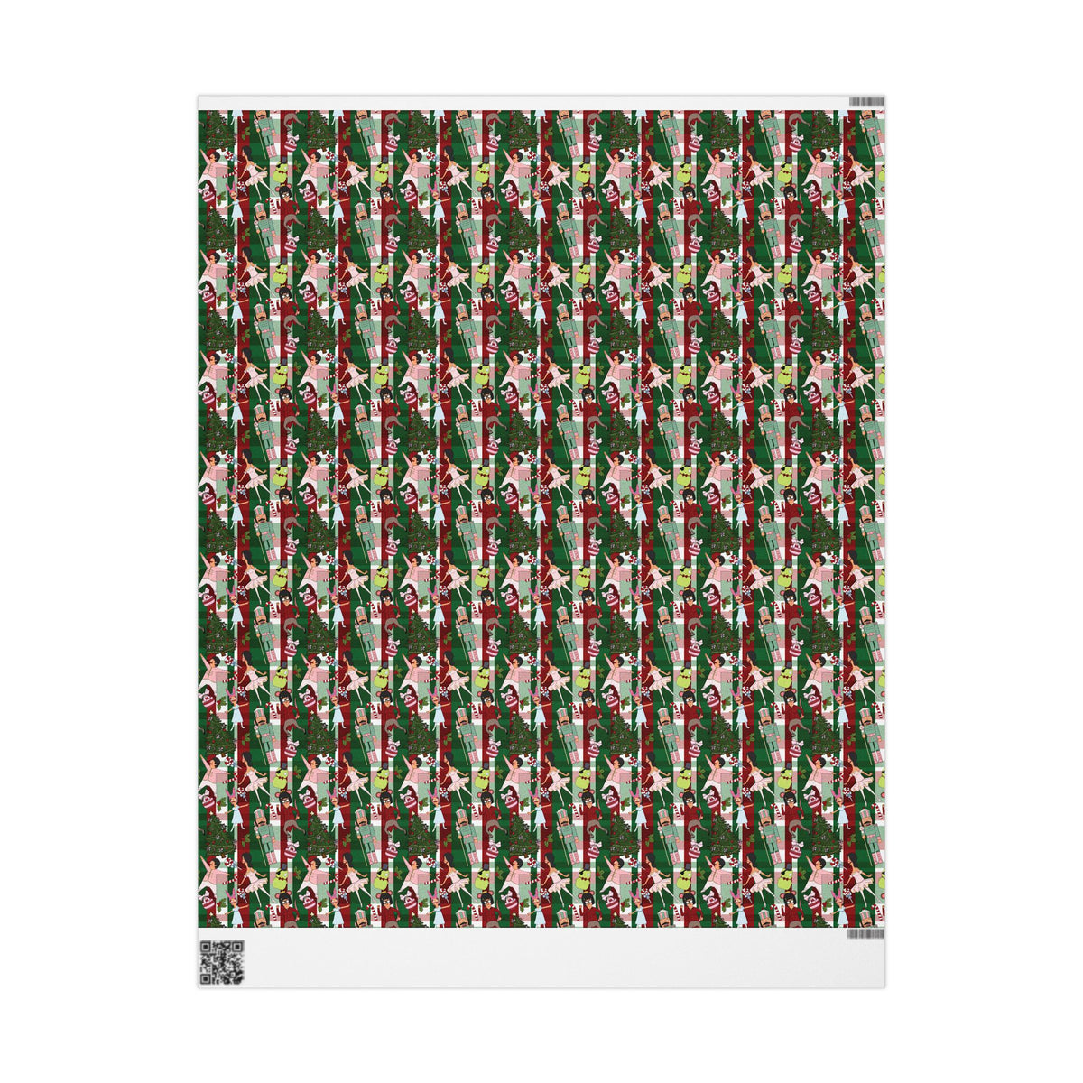 Belcher's Nutcracker Plaid Gift Wrap