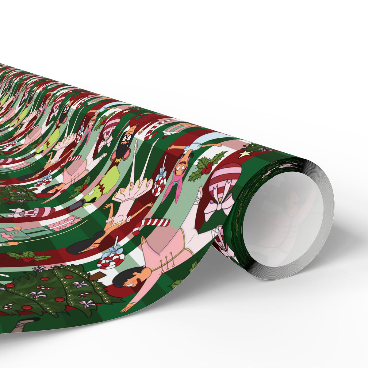 Belcher's Nutcracker Plaid Gift Wrap