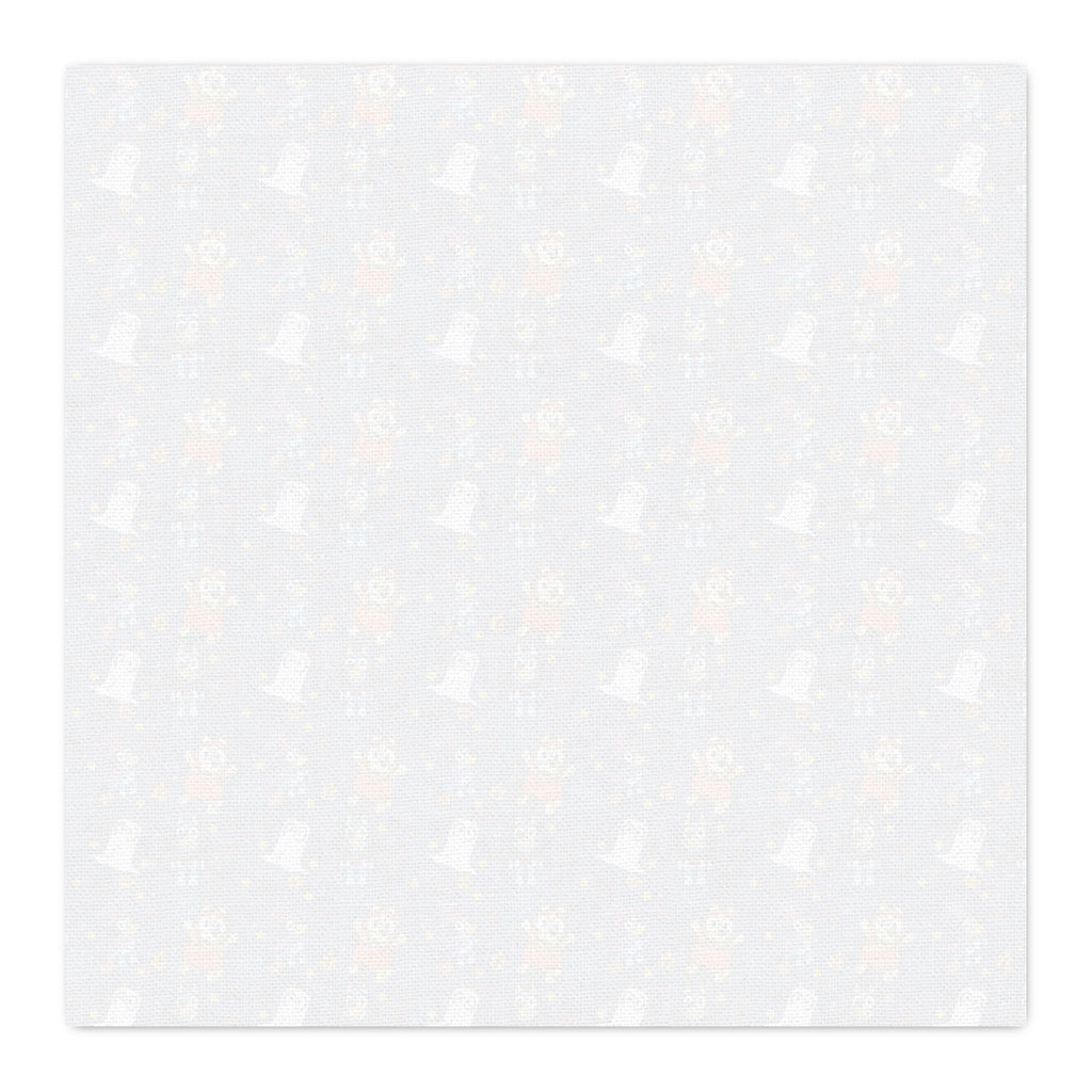 Blue Pup Halloween Combed Cotton Fabric by the Yard