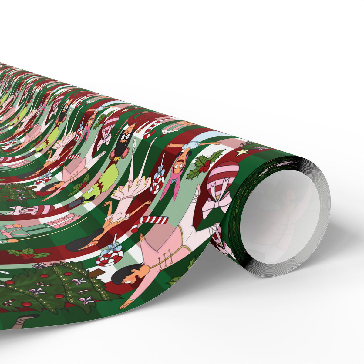 Belcher's Nutcracker Plaid Gift Wrap