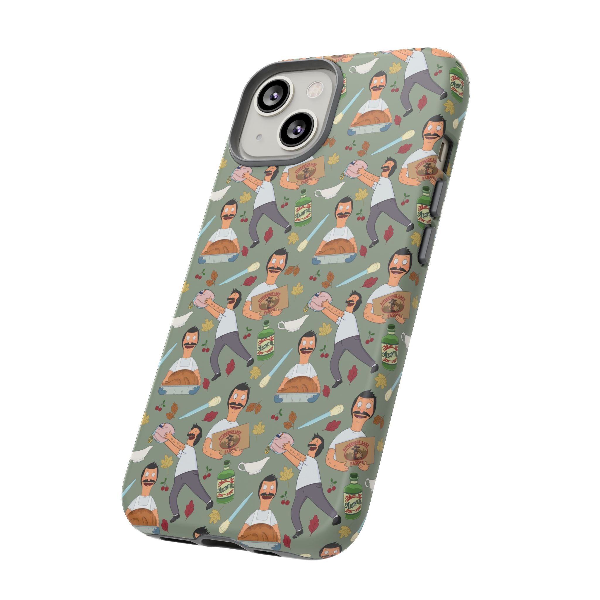 Bob's Burgers Inspired Thanksgiving Bob V1 Tough Case for iPhone, Samsung, and Google Phones