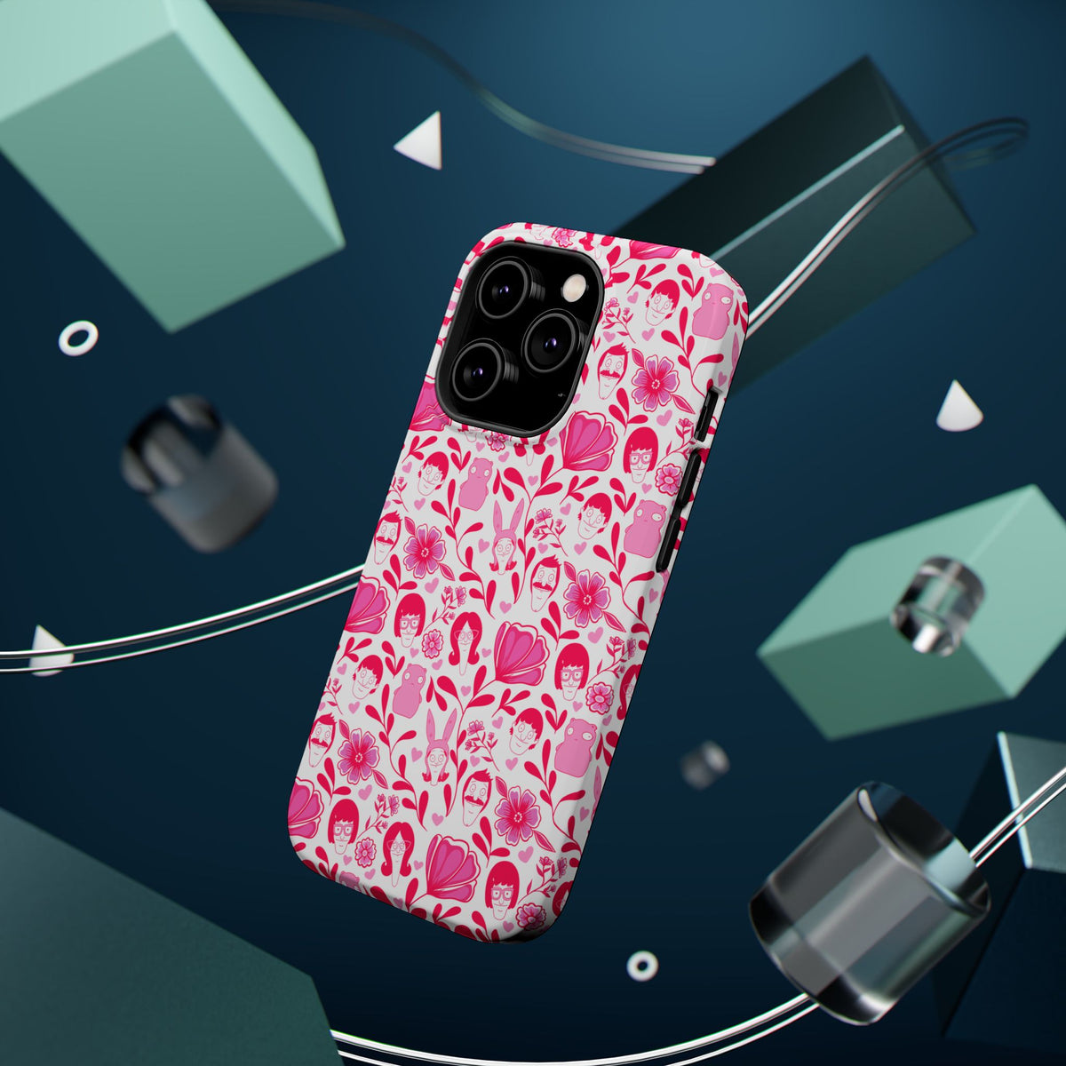 Belcher's Fine China iPhone Case V1 Pink – Magnetic Impact-Resistant
