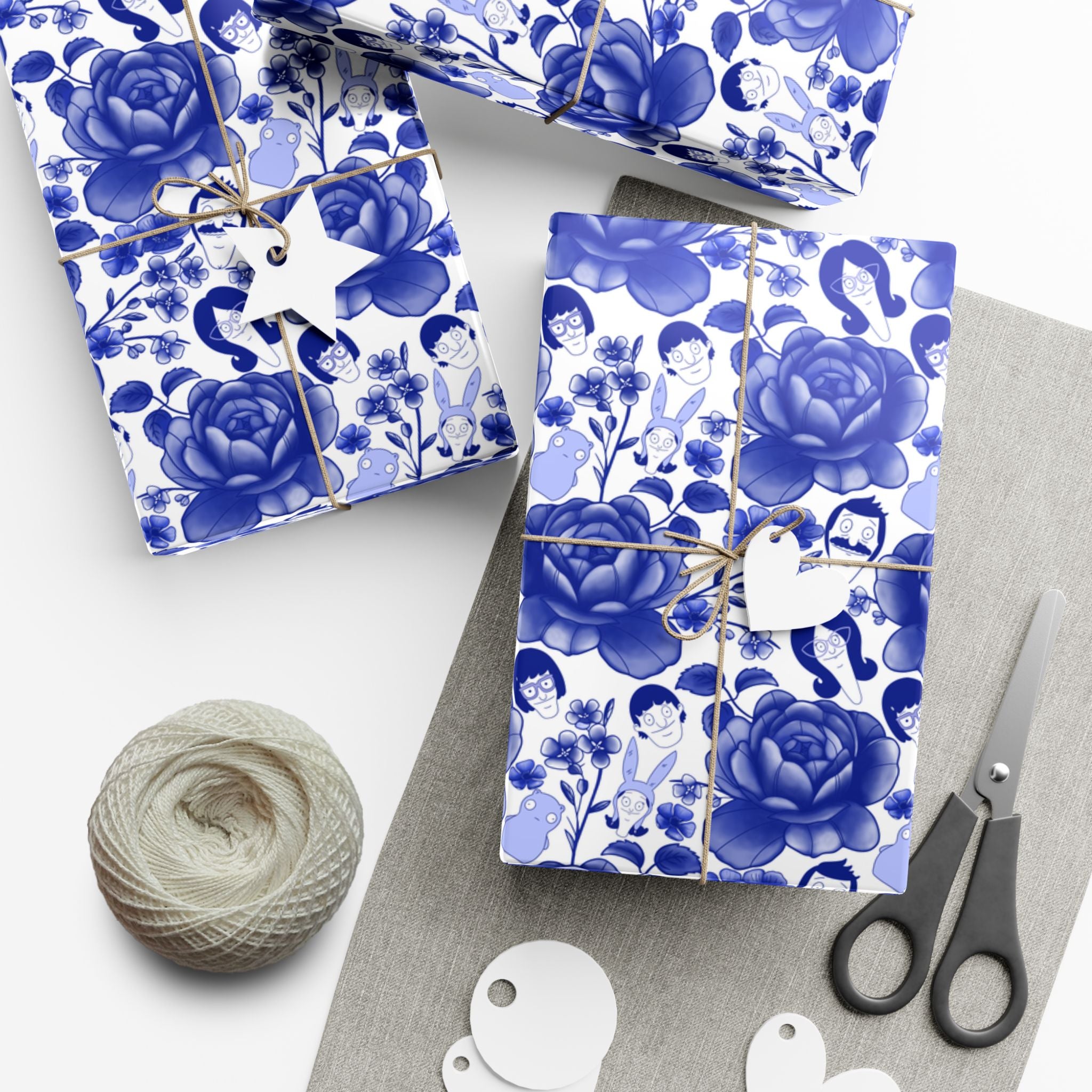 Belcher's Floral Fine China Wrapping Paper