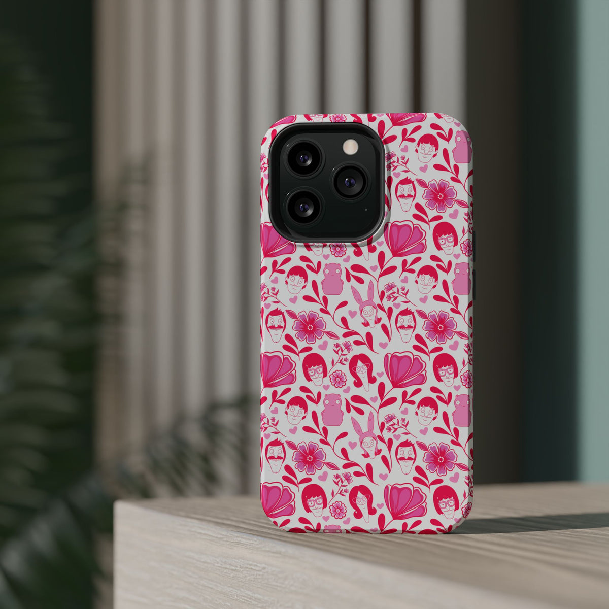 Belcher's Fine China iPhone Case V1 Pink – Magnetic Impact-Resistant