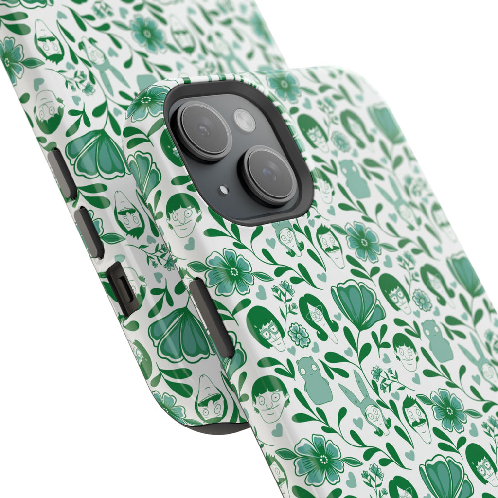 Belcher's Fine China iPhone Case V1 Green – Magnetic Impact-Resistant