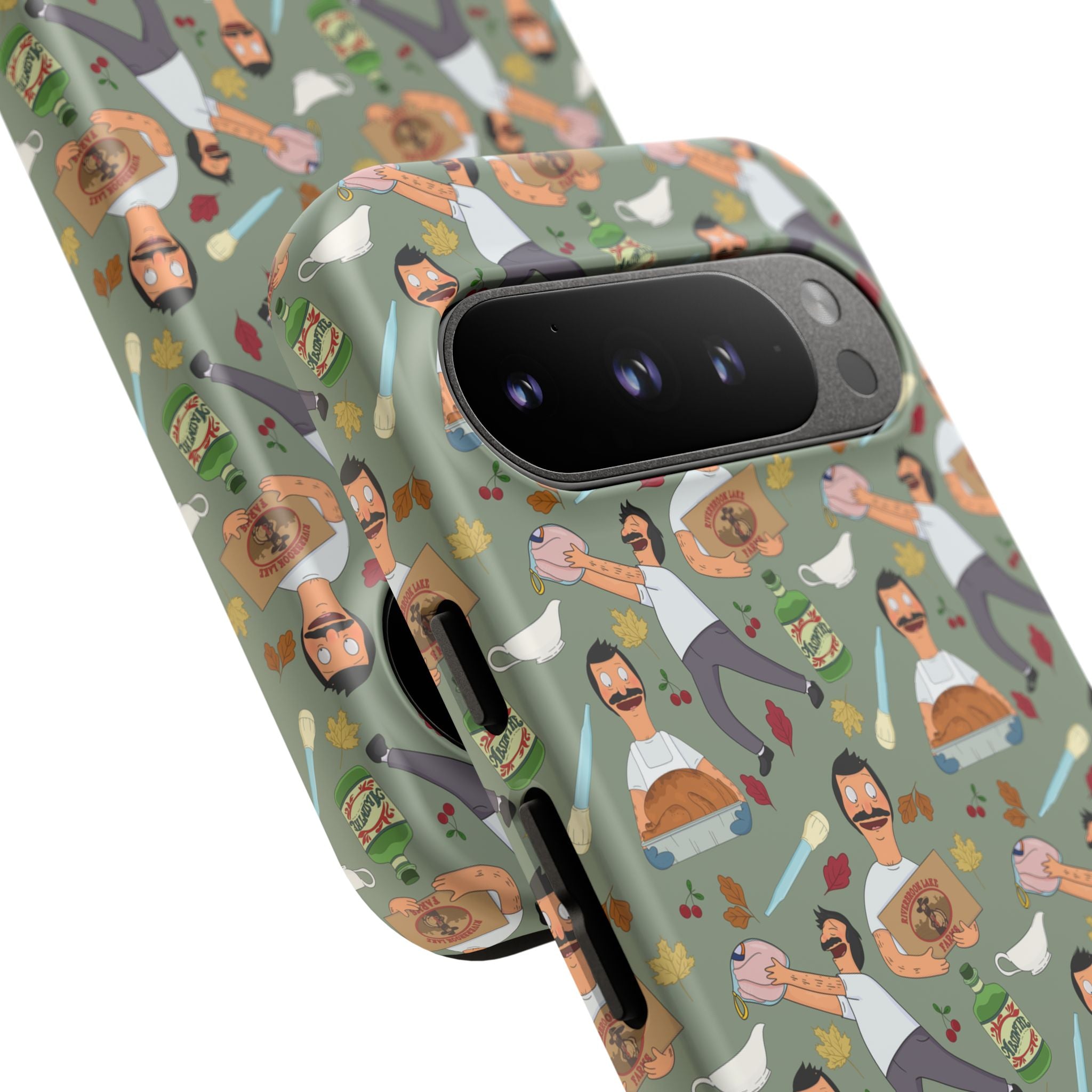 Bob's Burgers Inspired Thanksgiving Bob V1 Tough Case for iPhone, Samsung, and Google Phones