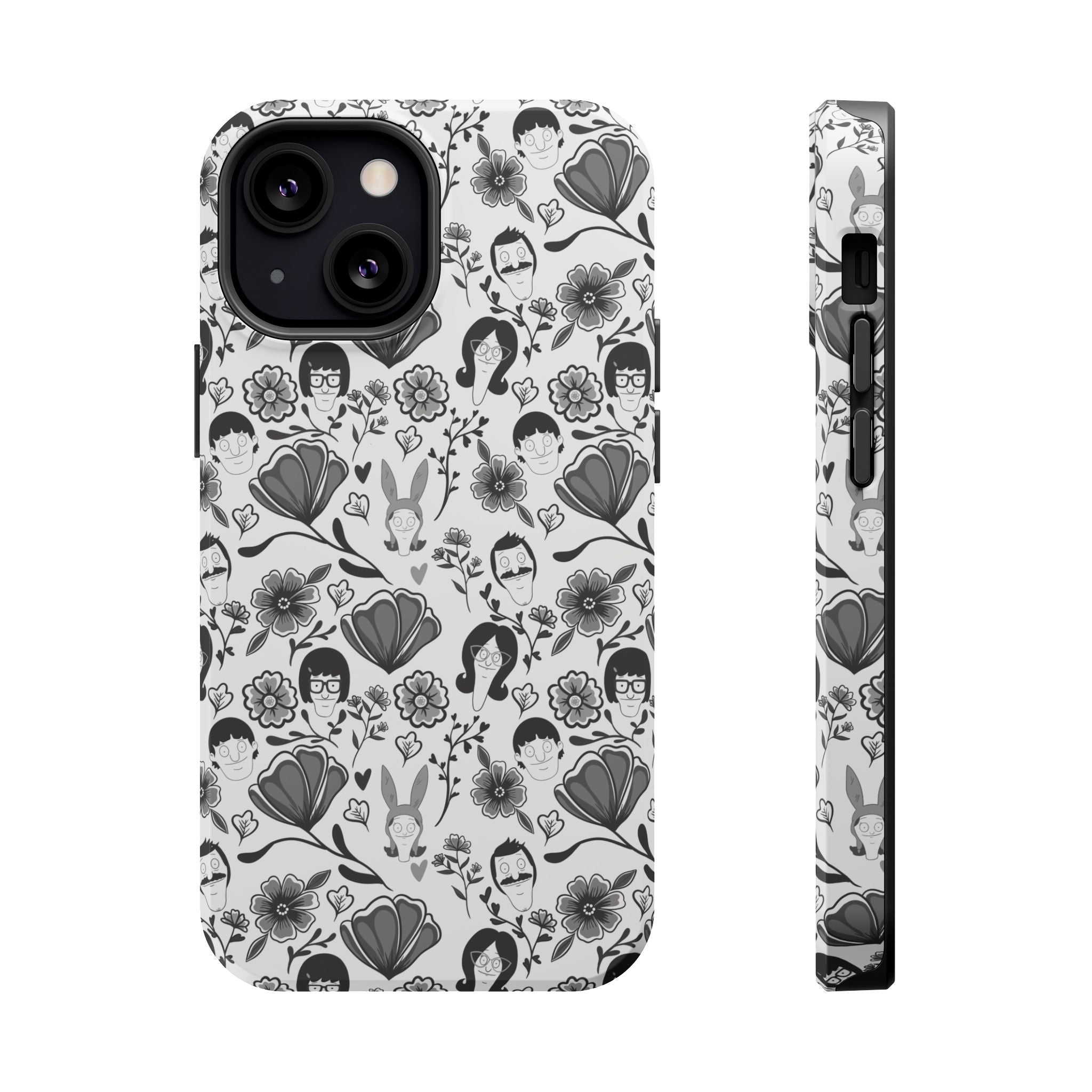 Belcher's Fine China iPhone Case V1 Monochrome – Magnetic Impact-Resistant