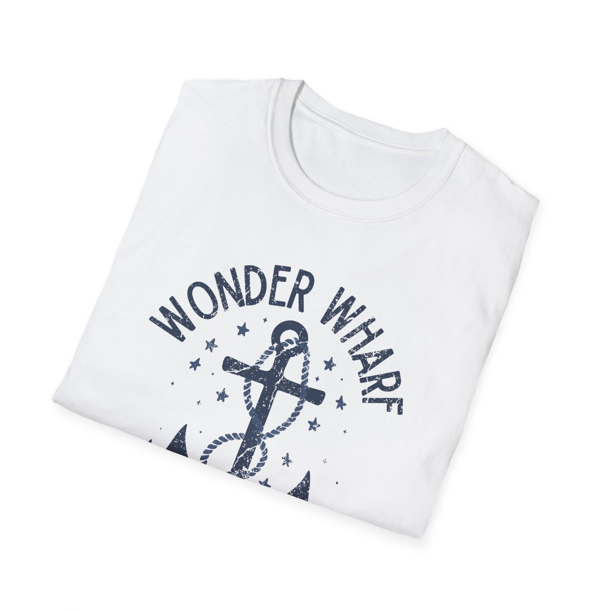 Bob's Burgers Wonder Wharf Inspired Anchor T-Shirt, Nautical Tee, Unisex Ocean Shirt, Beach Lover Gift, Summer Style Essential