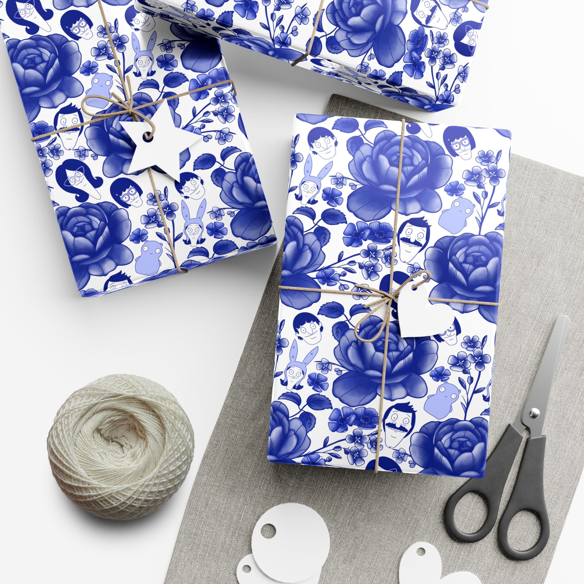 Belcher's Floral Fine China Wrapping Paper