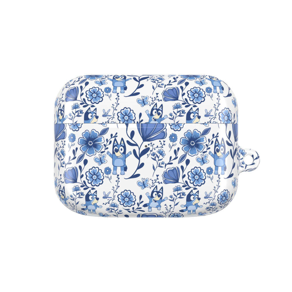 Blue Heeler Dog Charming Floral AirPod Case