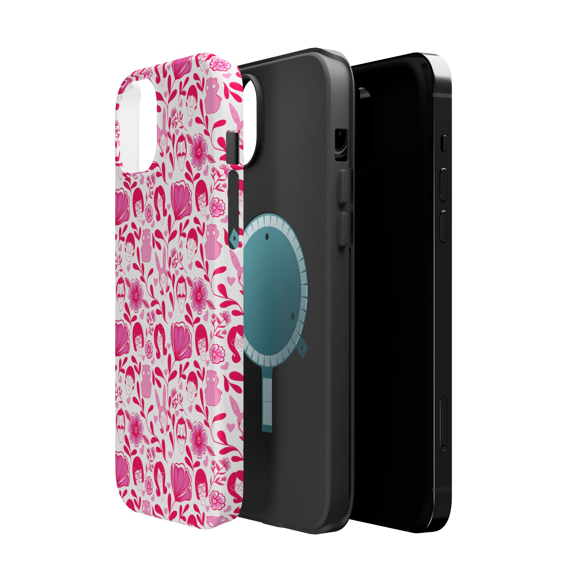 Belcher's Fine China iPhone Case V1 Pink – Magnetic Impact-Resistant