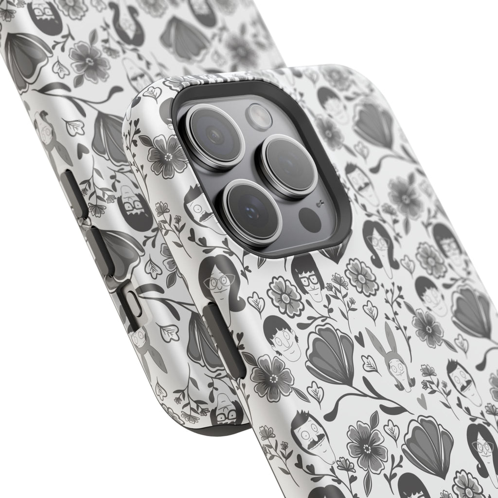 Belcher's Fine China iPhone Case V1 Monochrome – Magnetic Impact-Resistant