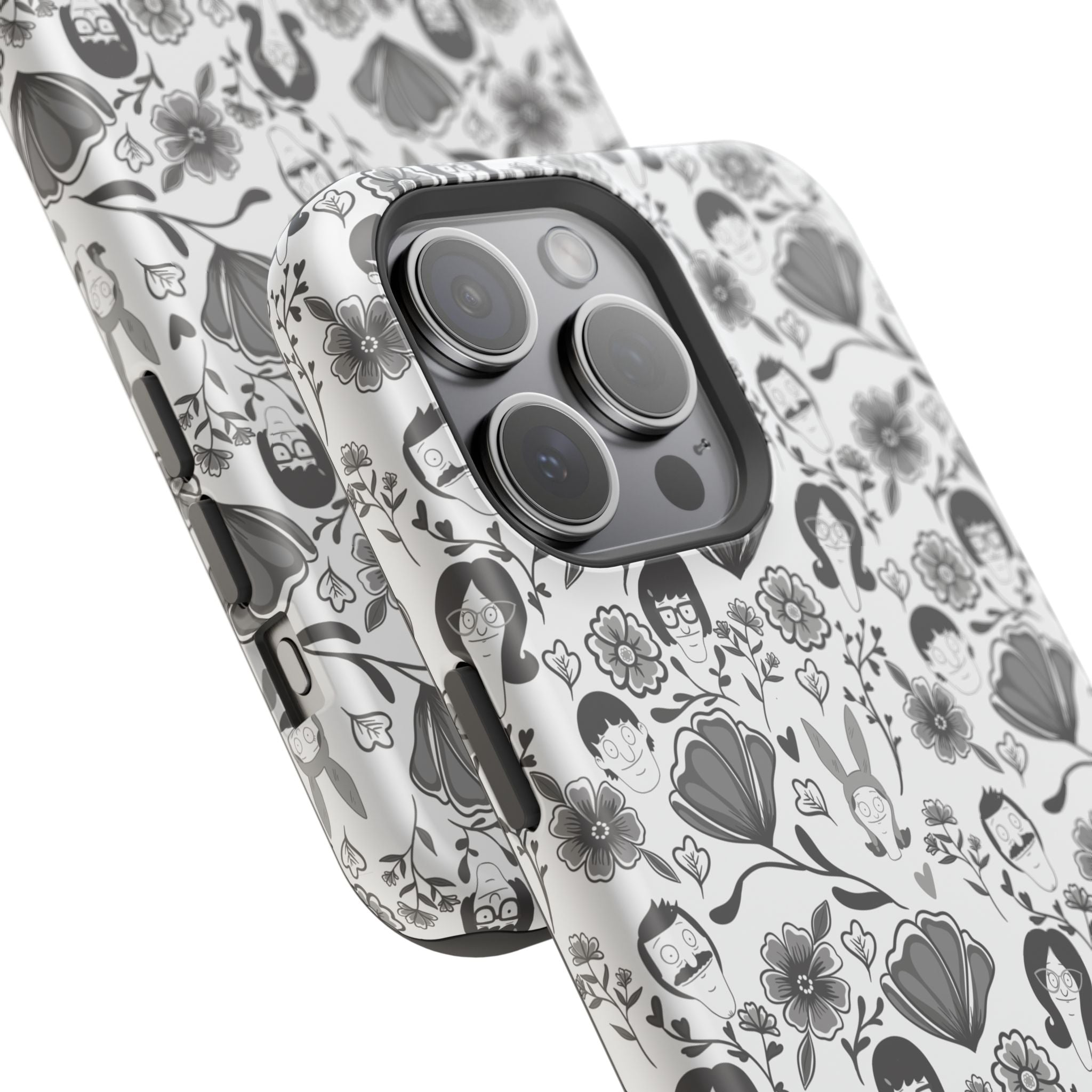 Belcher's Fine China iPhone Case V1 Monochrome – Magnetic Impact-Resistant