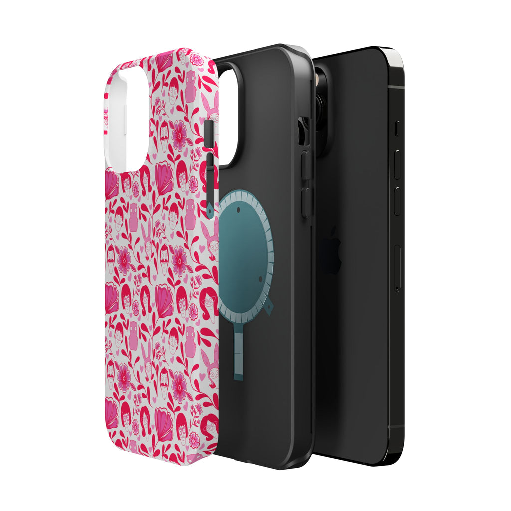 Belcher's Fine China iPhone Case V1 Pink – Magnetic Impact-Resistant