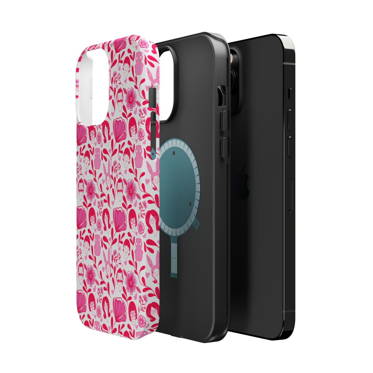 Belcher's Fine China iPhone Case V1 Pink – Magnetic Impact-Resistant