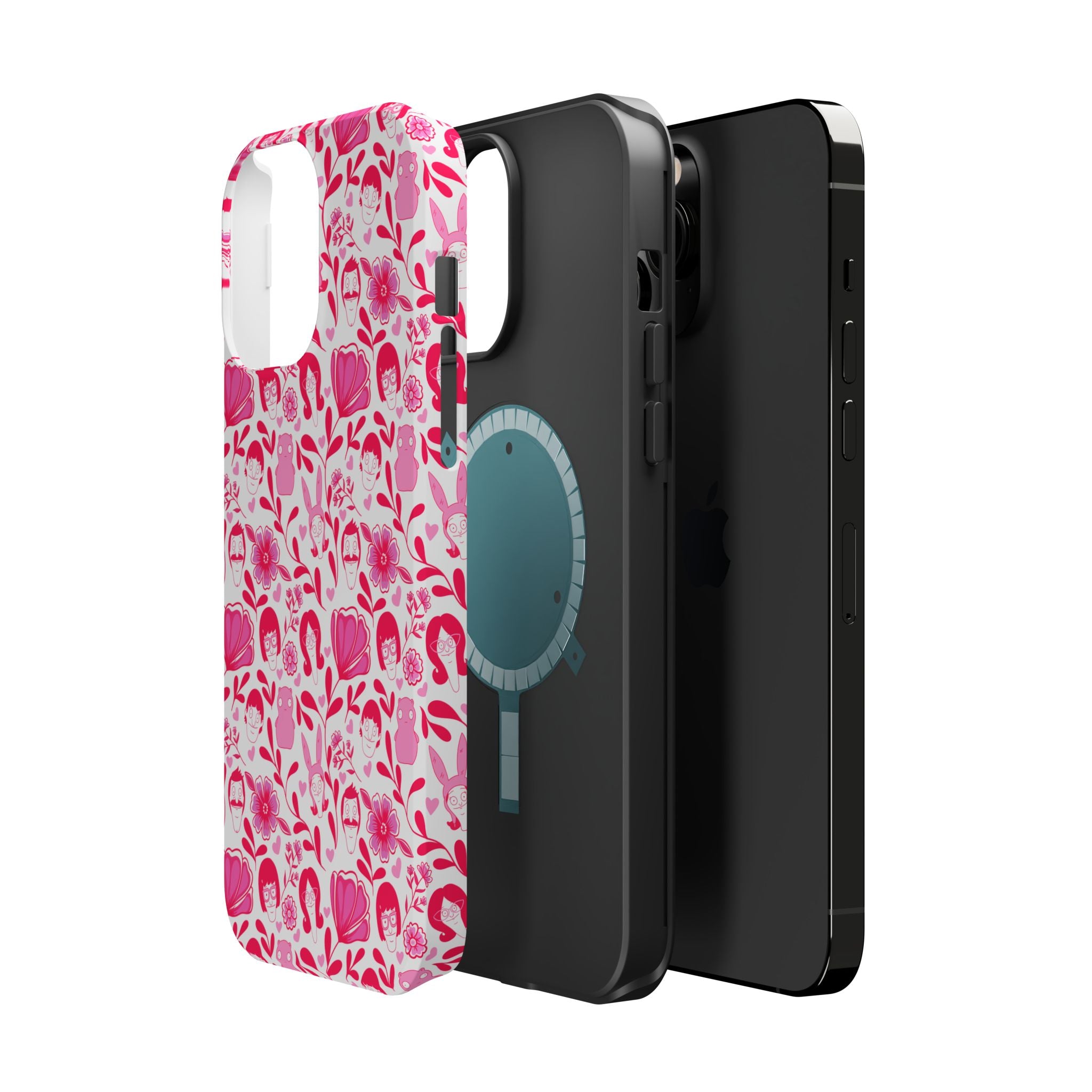 Belcher's Fine China iPhone Case V1 Pink – Magnetic Impact-Resistant