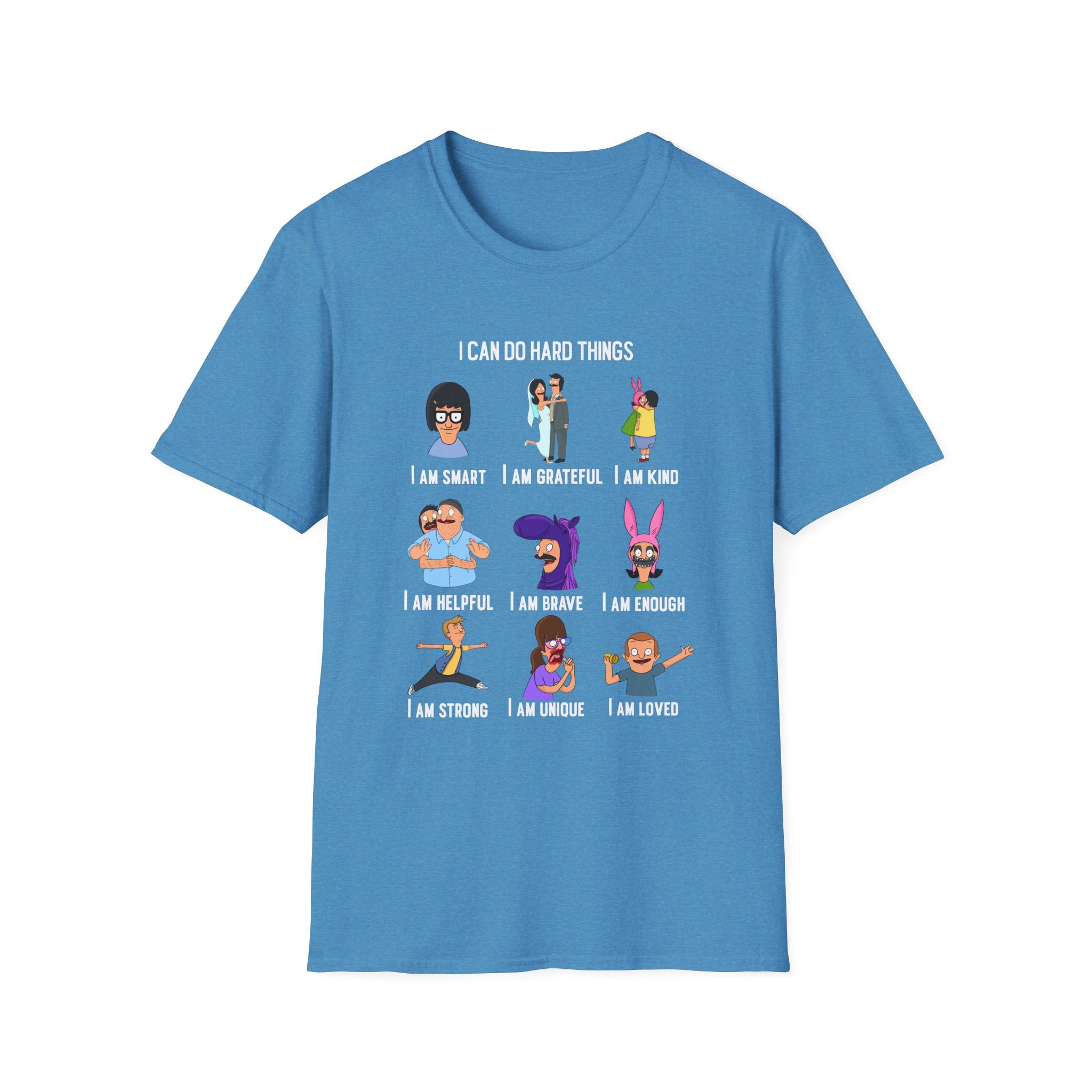 Bob's Burgers Inspired I Can Do Hard Things Unisex Softstyle T-Shirt