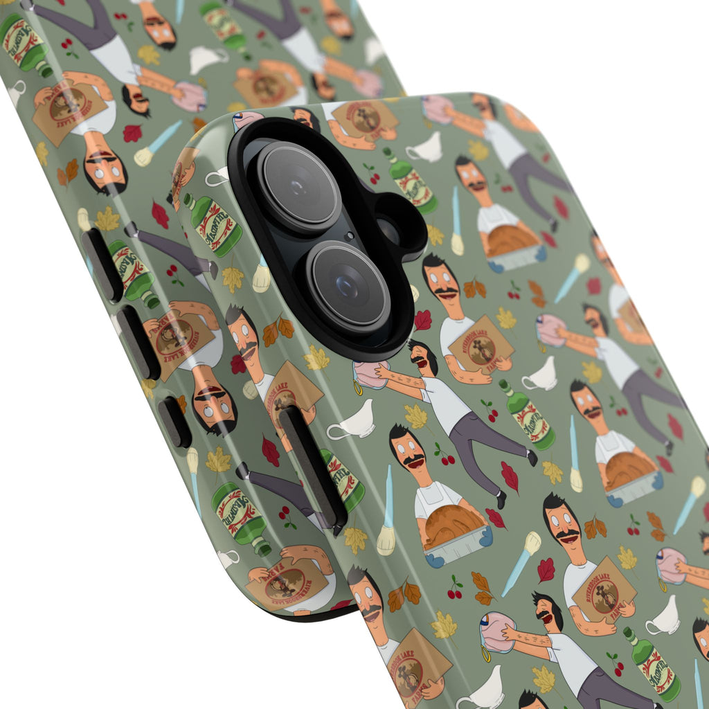 Bob's Burgers Inspired Thanksgiving Bob V1 Tough Case for iPhone, Samsung, and Google Phones