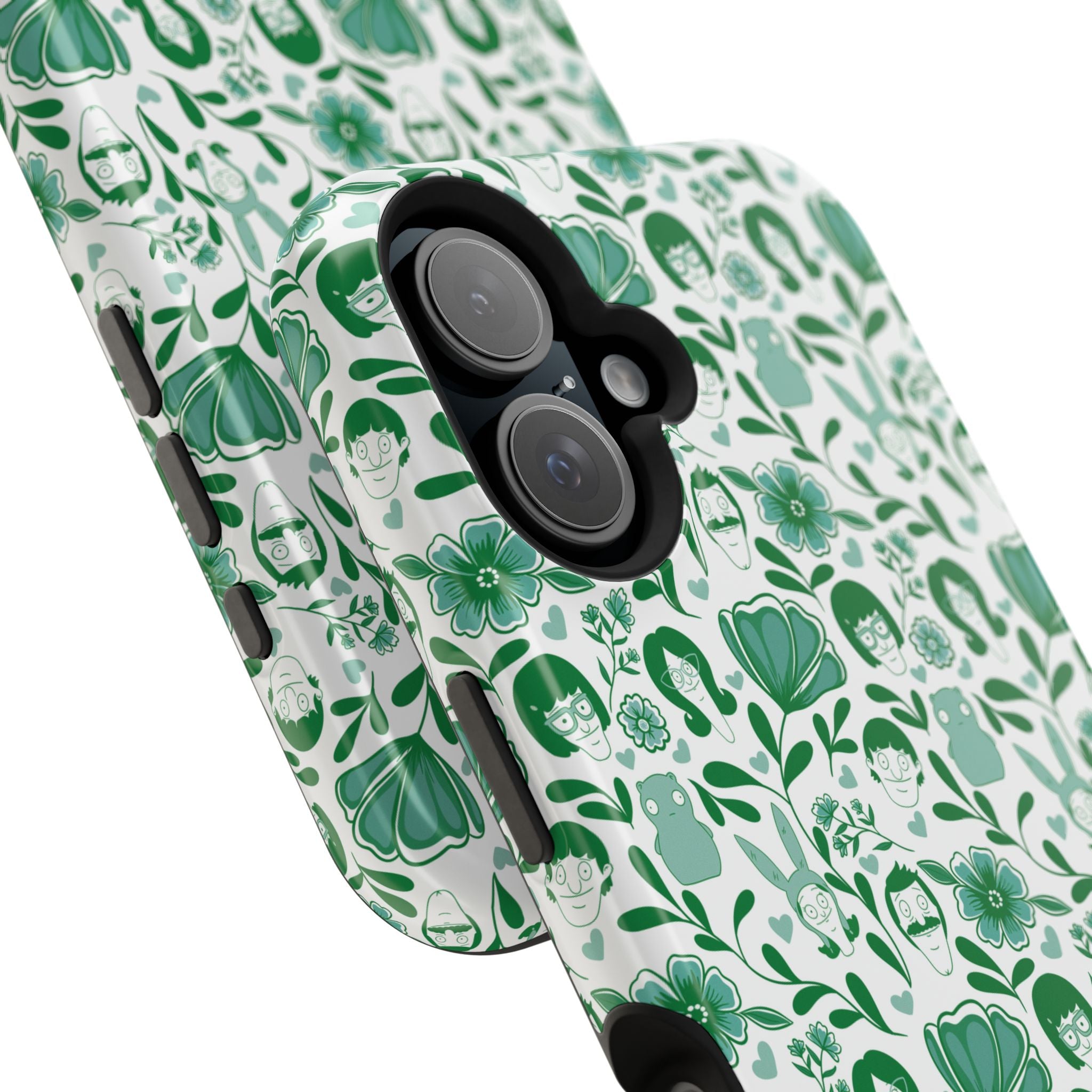 Belcher's Fine China iPhone Case V1 Green – Magnetic Impact-Resistant