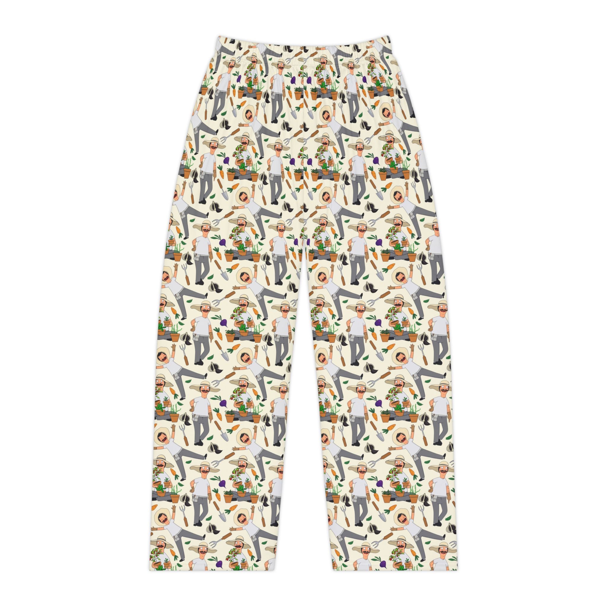 Women's Pajama Pants - Retro Self-Care & Coffee Pattern All-Over Print
