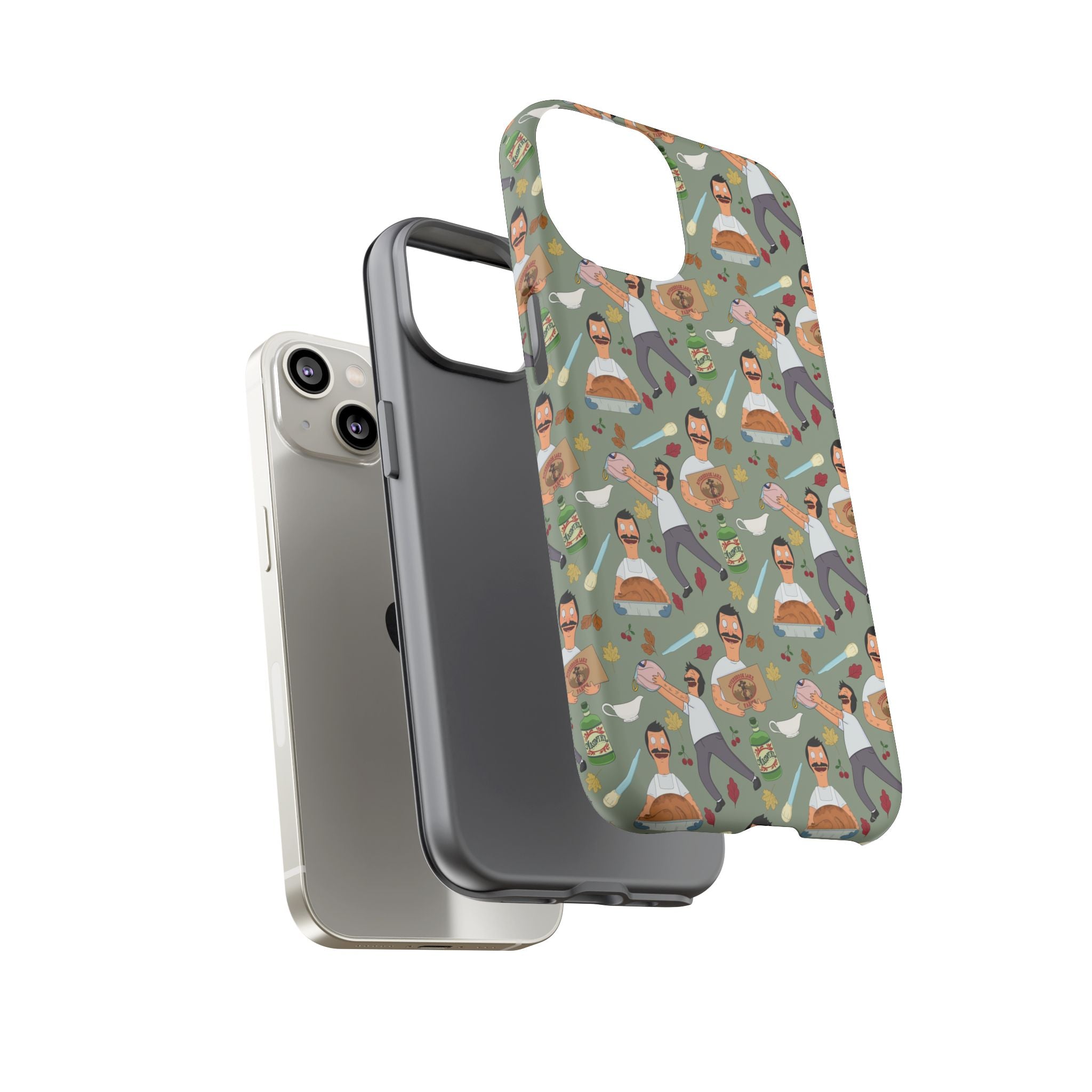 Bob's Burgers Inspired Thanksgiving Bob V1 Tough Case for iPhone, Samsung, and Google Phones