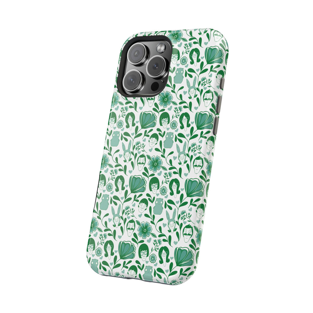 Belcher's Fine China iPhone Case V1 Green – Magnetic Impact-Resistant
