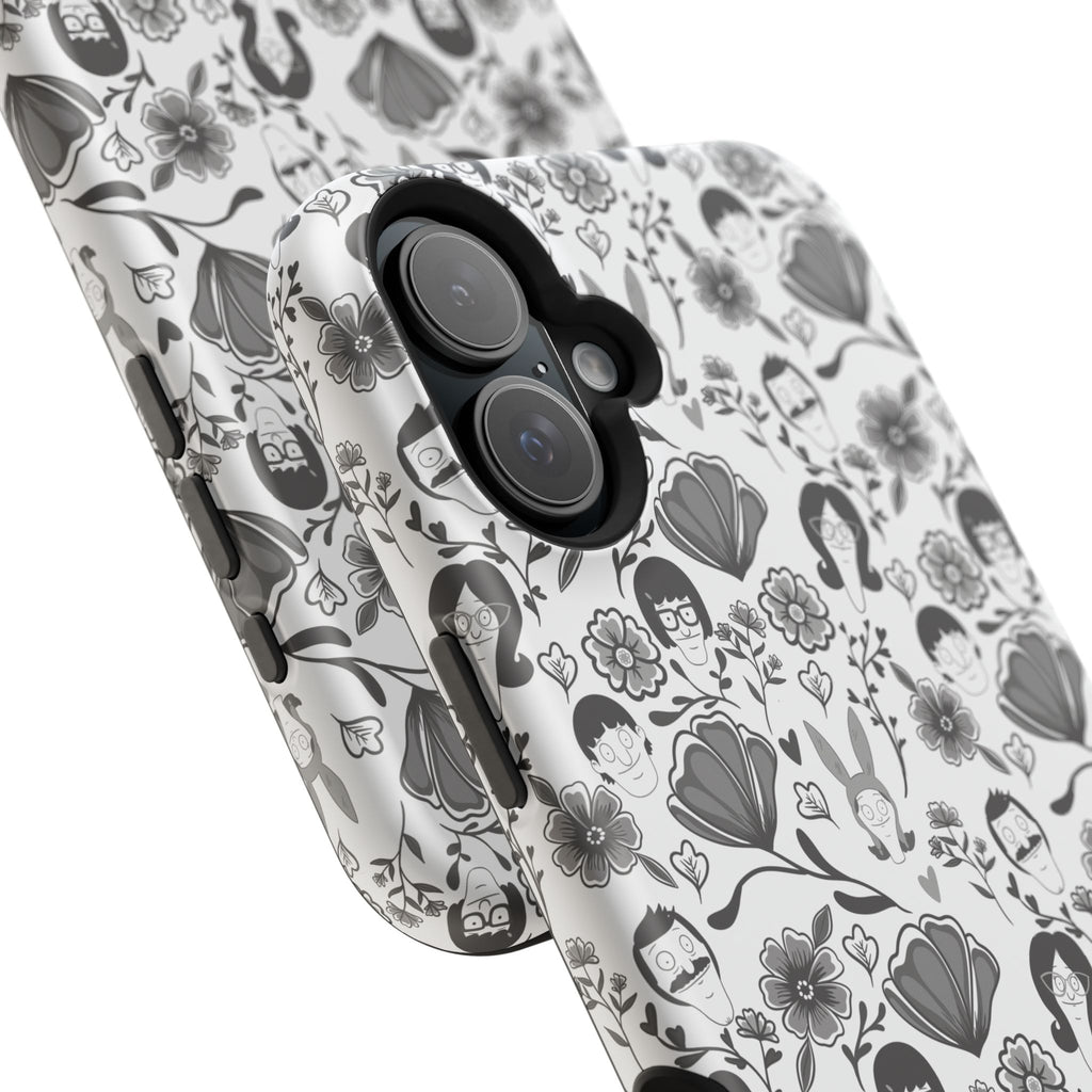 Belcher's Fine China iPhone Case V1 Monochrome – Magnetic Impact-Resistant