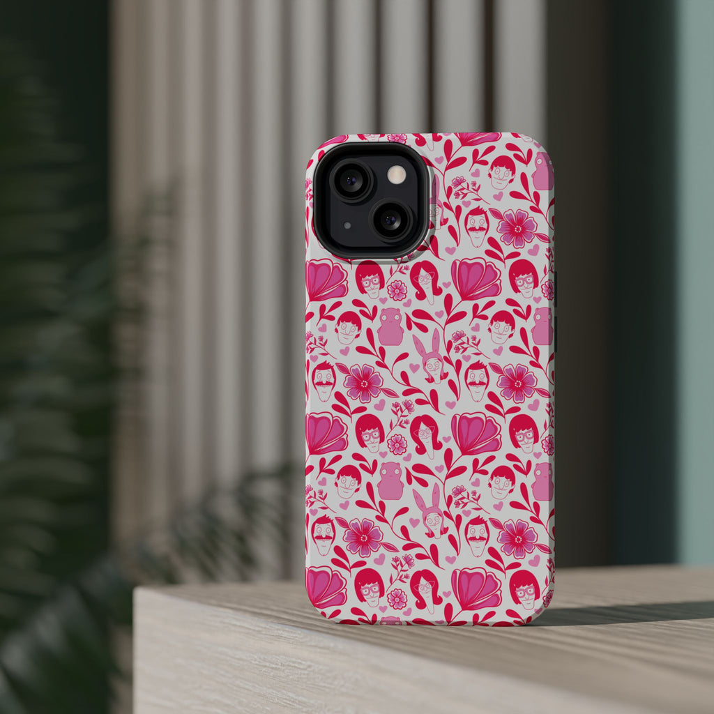 Belcher's Fine China iPhone Case V1 Pink – Magnetic Impact-Resistant