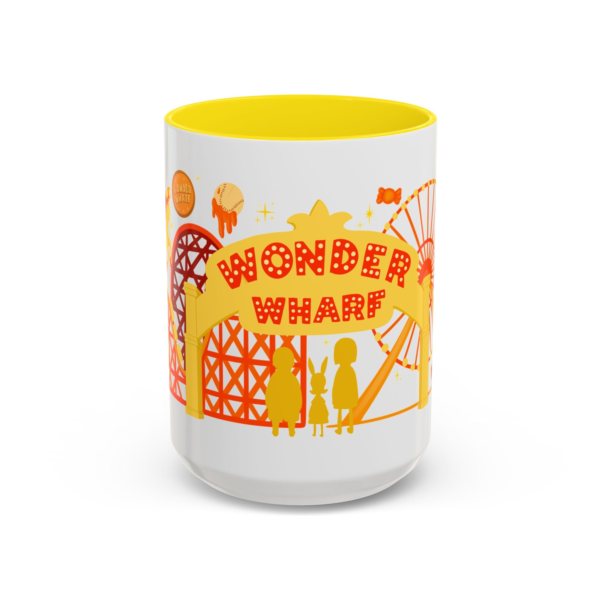 Wonder Wharf Accent Coffee Mug (11, 15oz) (RED VERSION)