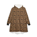 Belchers Leopard Print Hooded Blanket