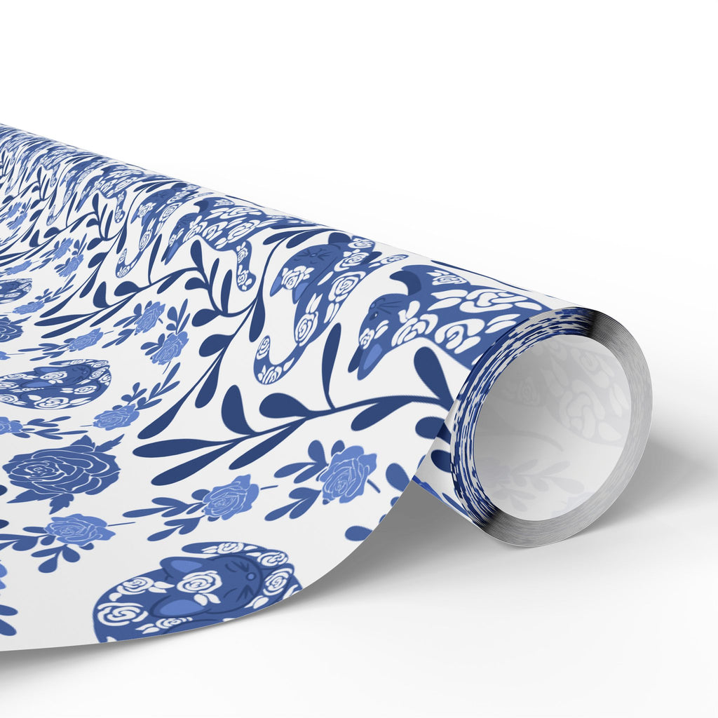 Floral Kitty Fine China Gift Wrap
