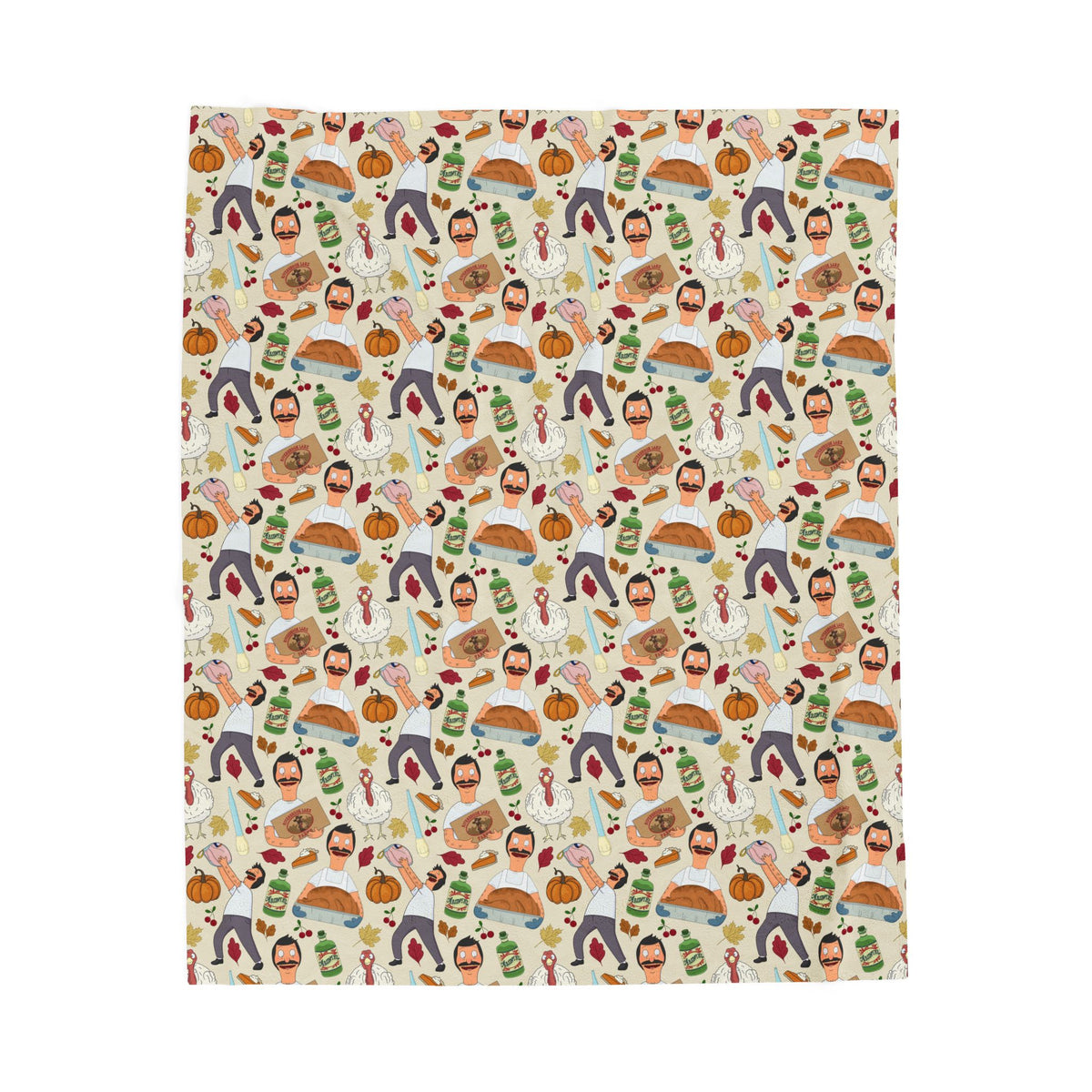 Thanksgiving with Bob V2 Cozy Plush Blanket